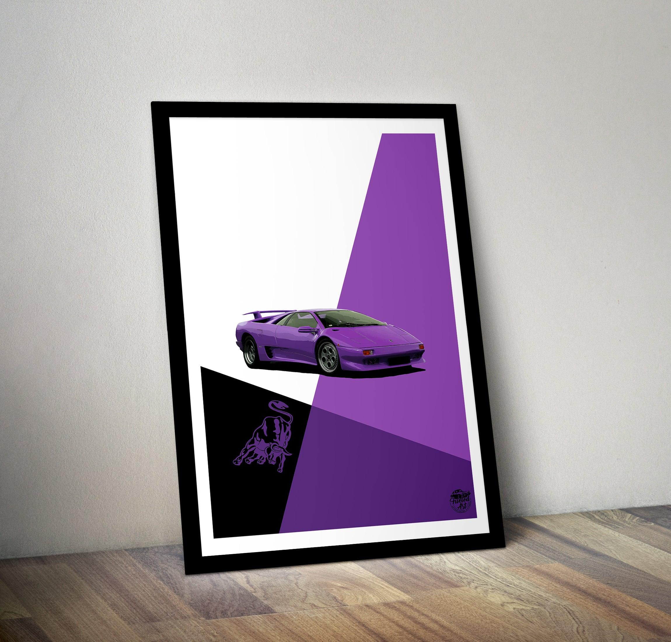 Lamborghini Diablo Print - Fueled.art