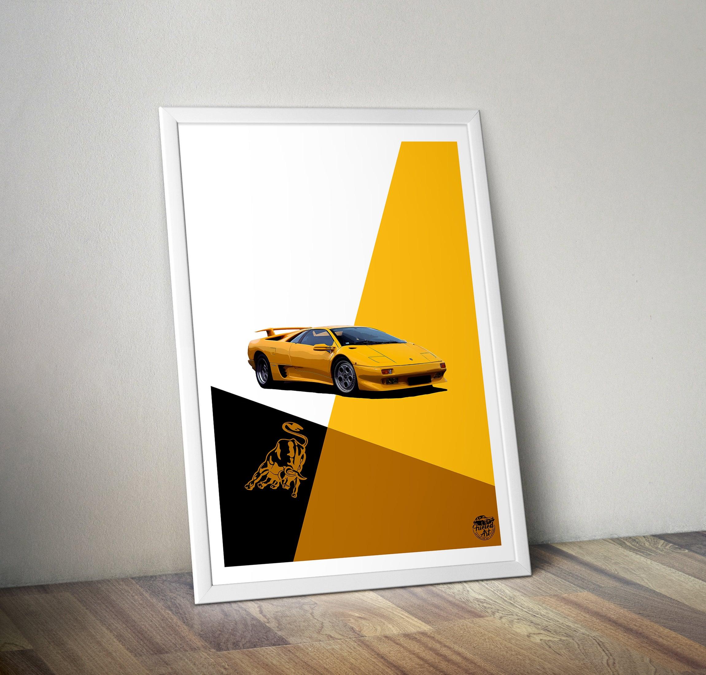 Lamborghini Diablo Print - Fueled.art