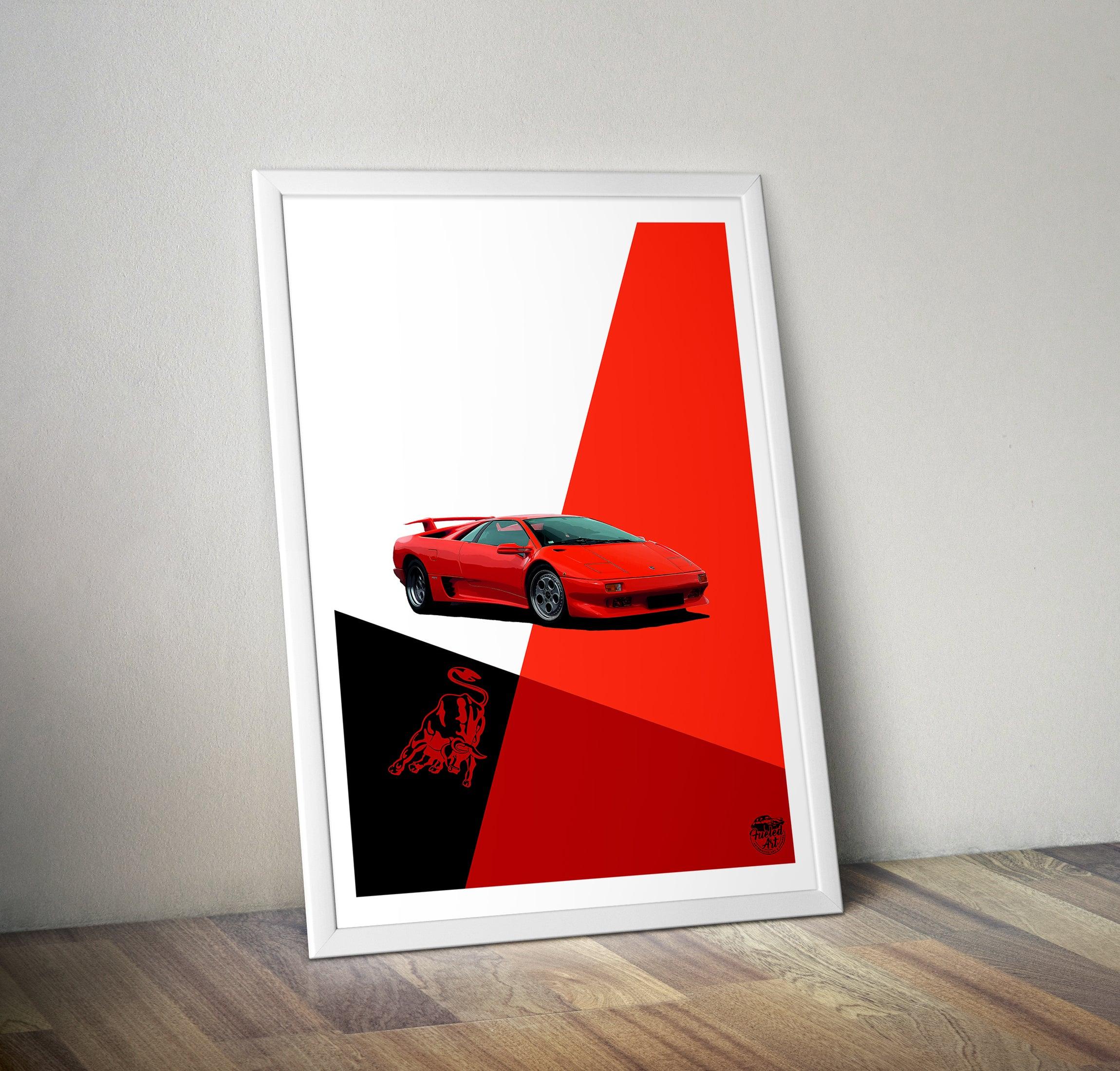 Lamborghini Diablo Print - Fueled.art