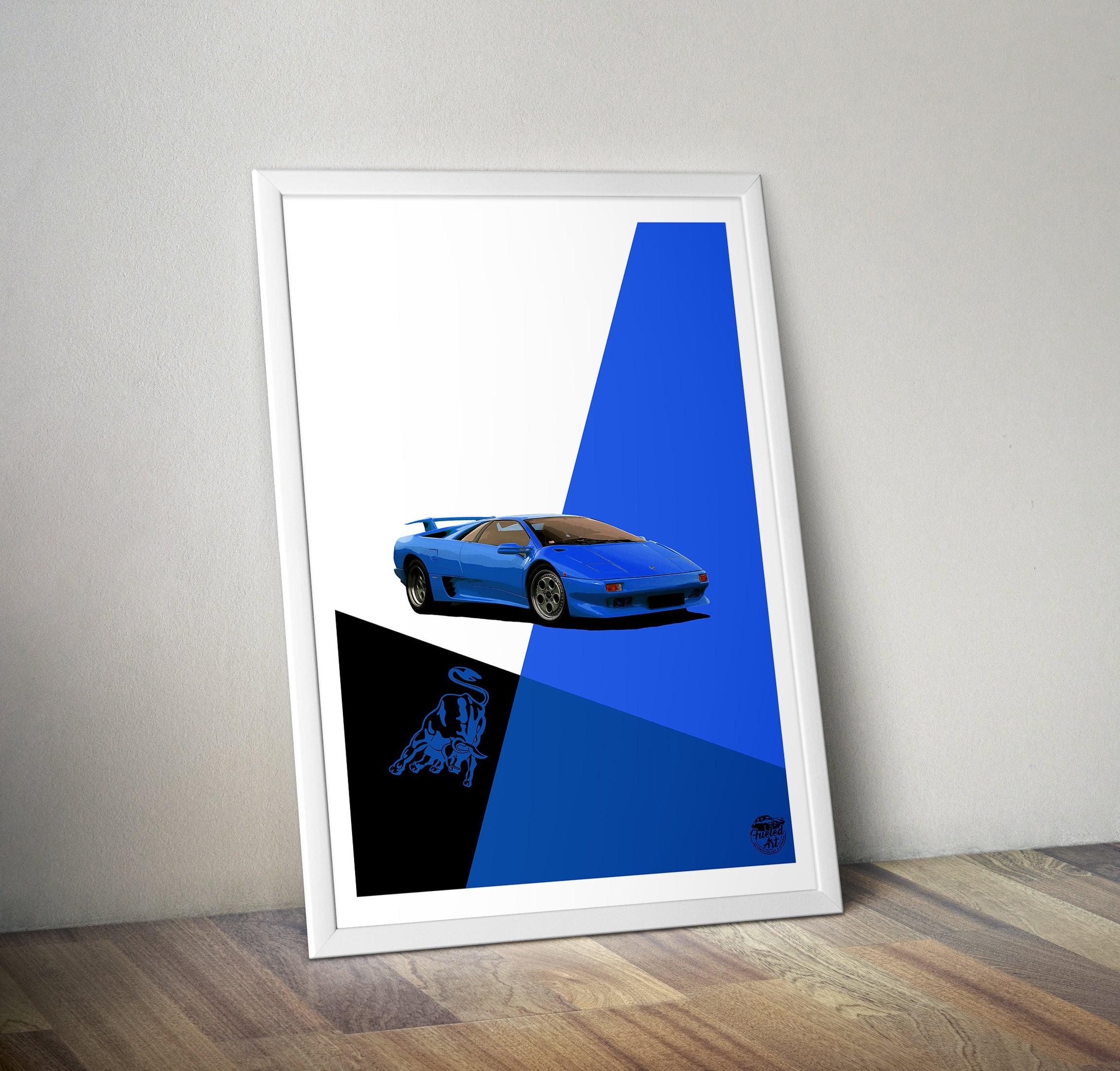 Lamborghini Diablo Print - Fueled.art