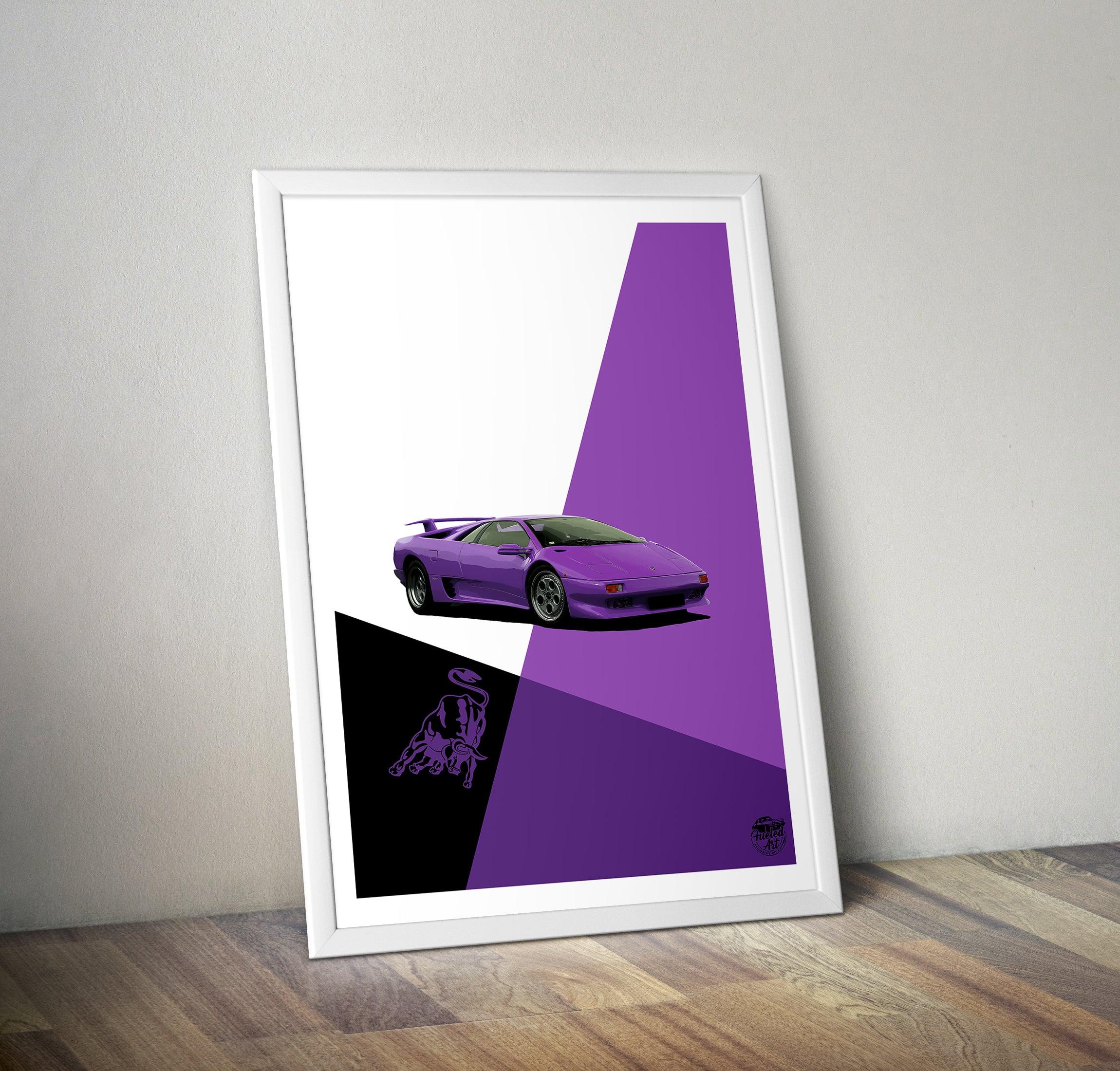 Lamborghini Diablo Print - Fueled.art