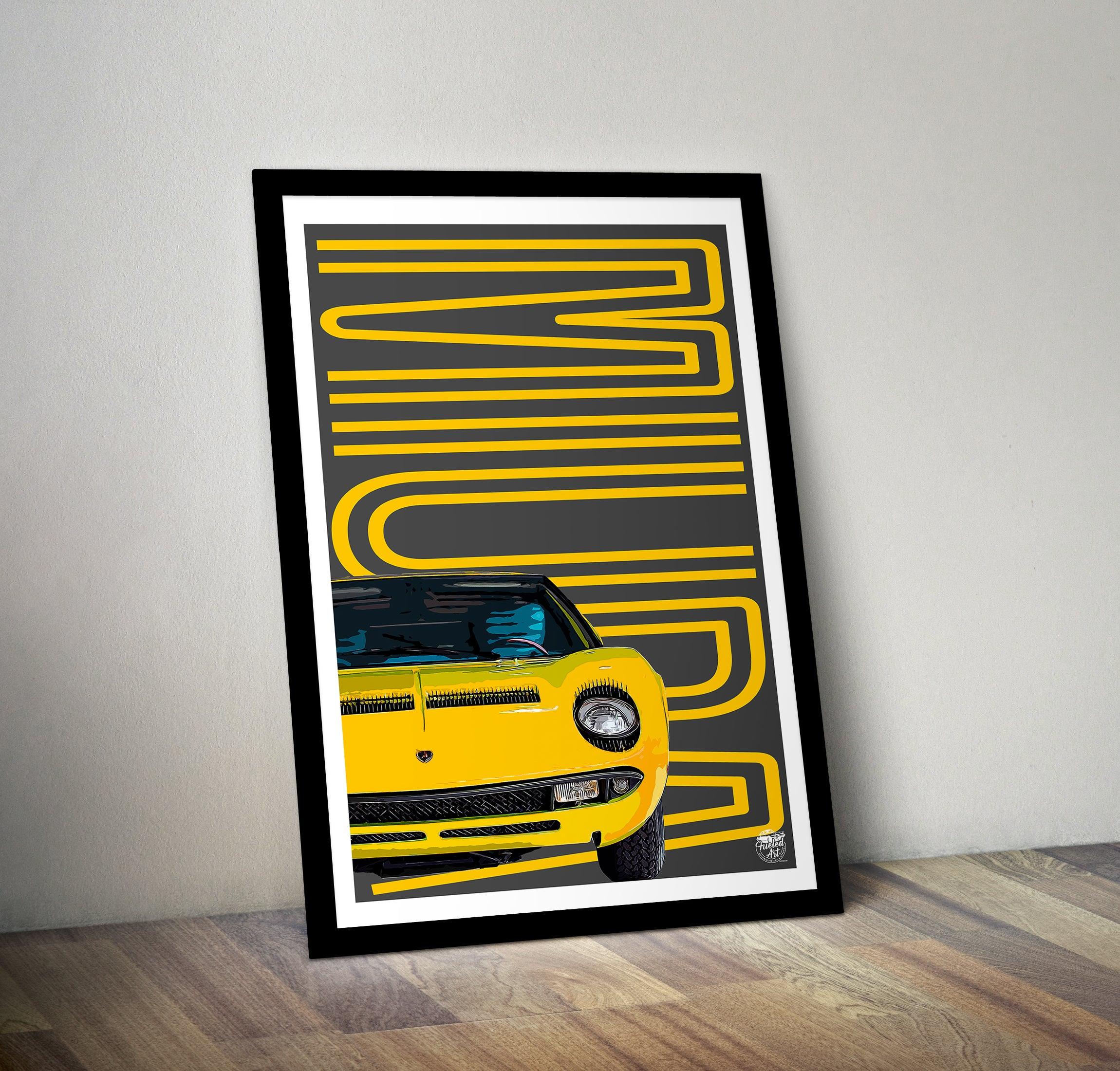 Lamborghini Miura Print - Fueled.art