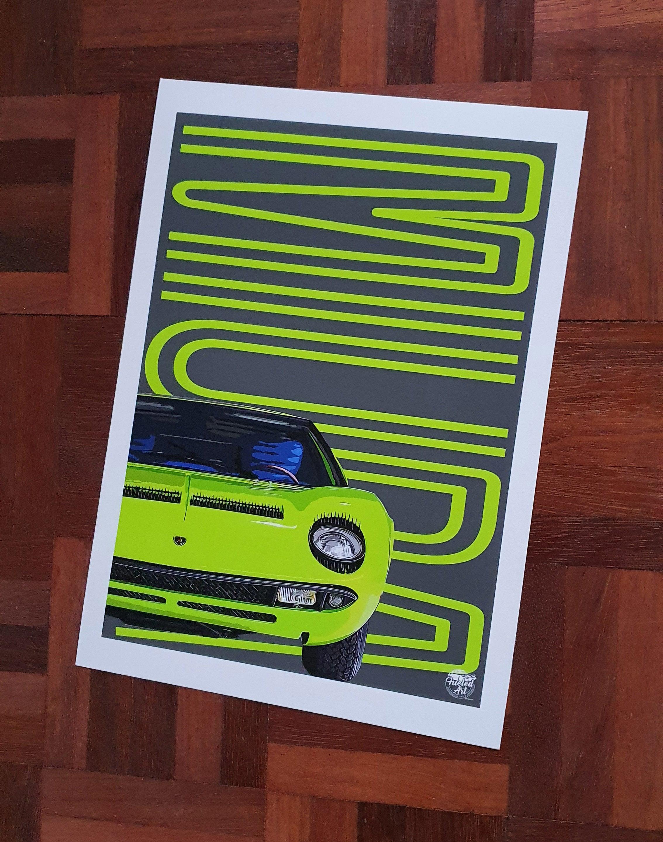 Lamborghini Miura Print - Fueled.art