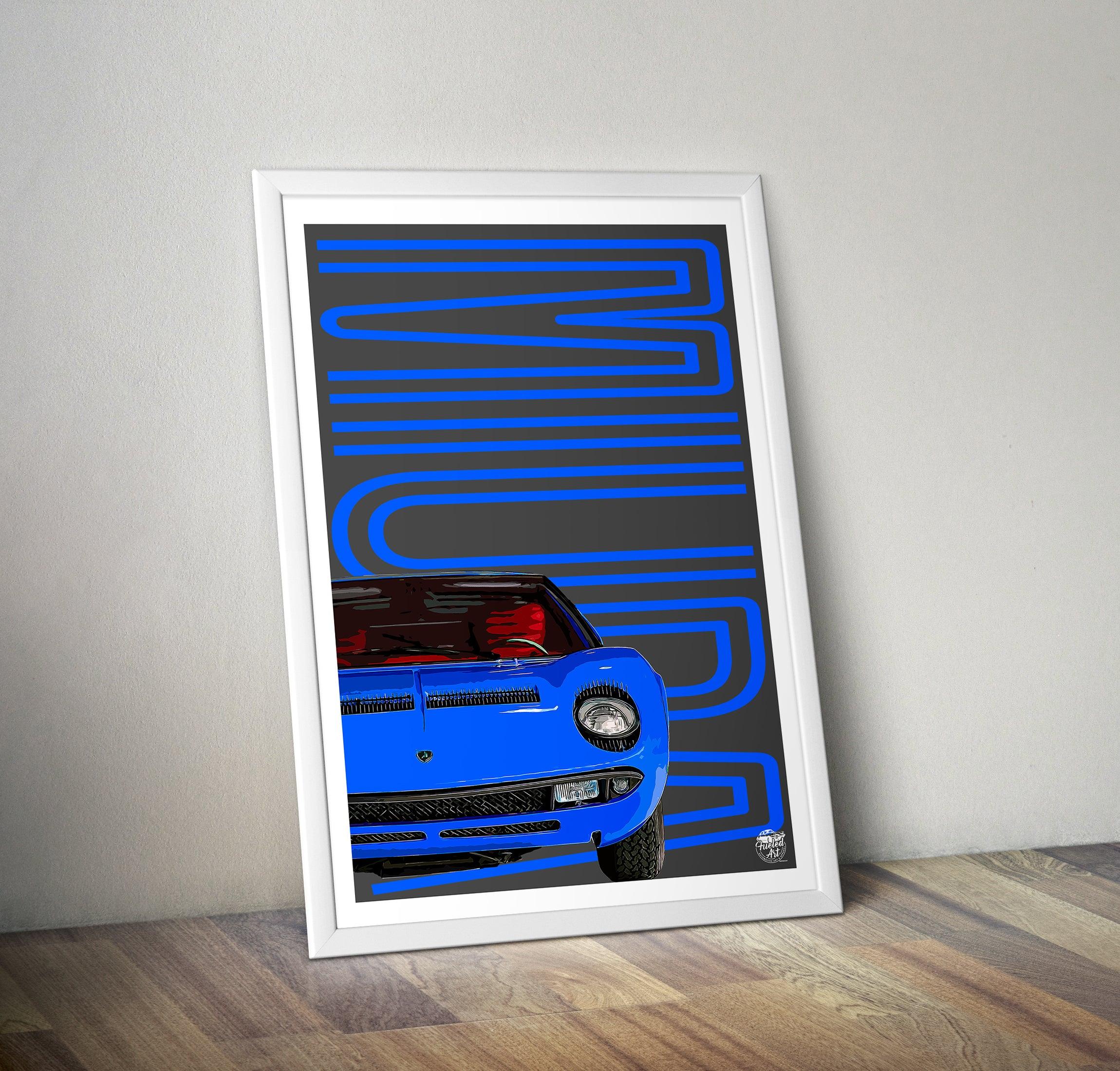 Lamborghini Miura Print - Fueled.art