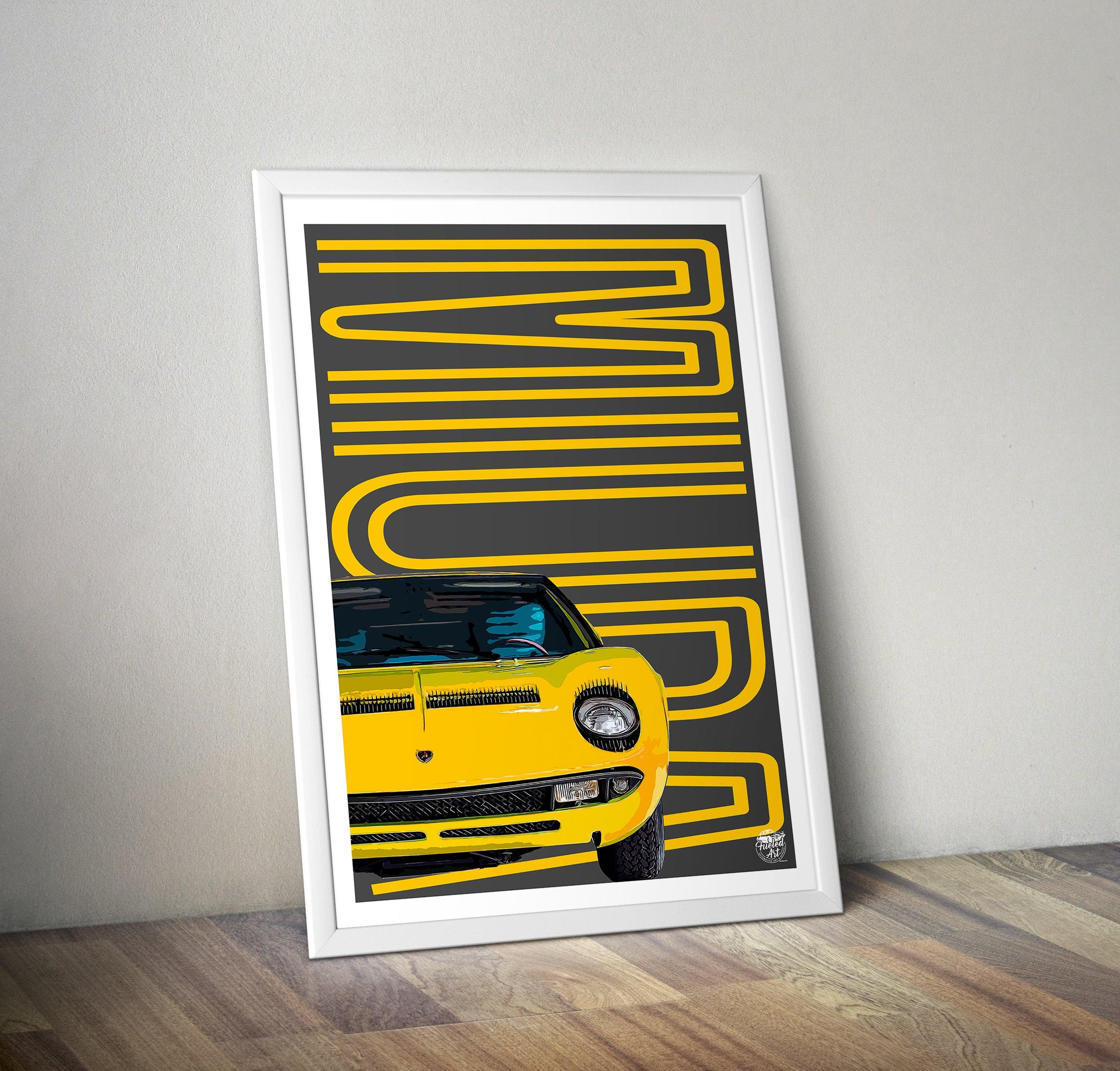 Lamborghini Miura Print - Fueled.art