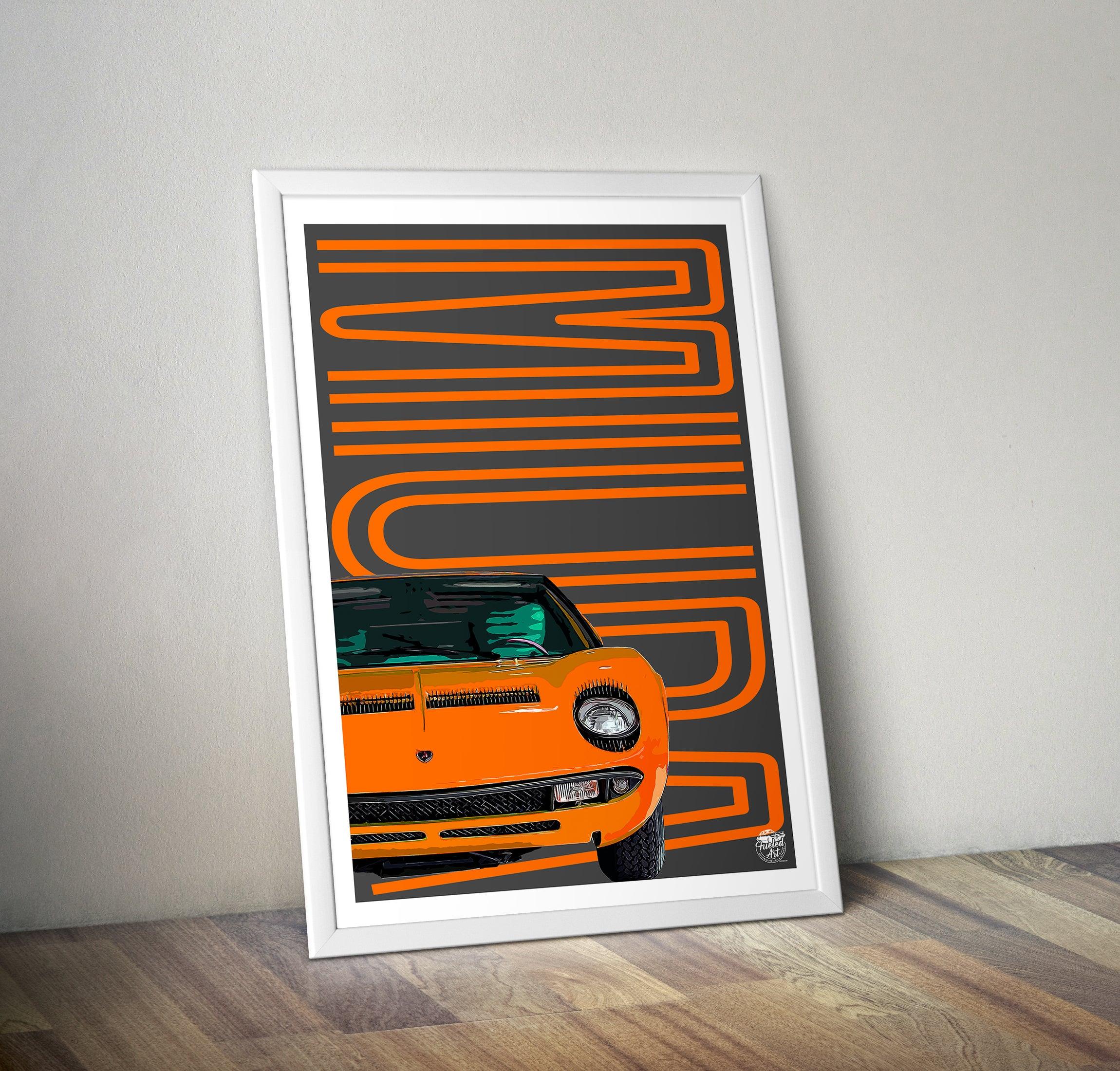 Lamborghini Miura Print - Fueled.art