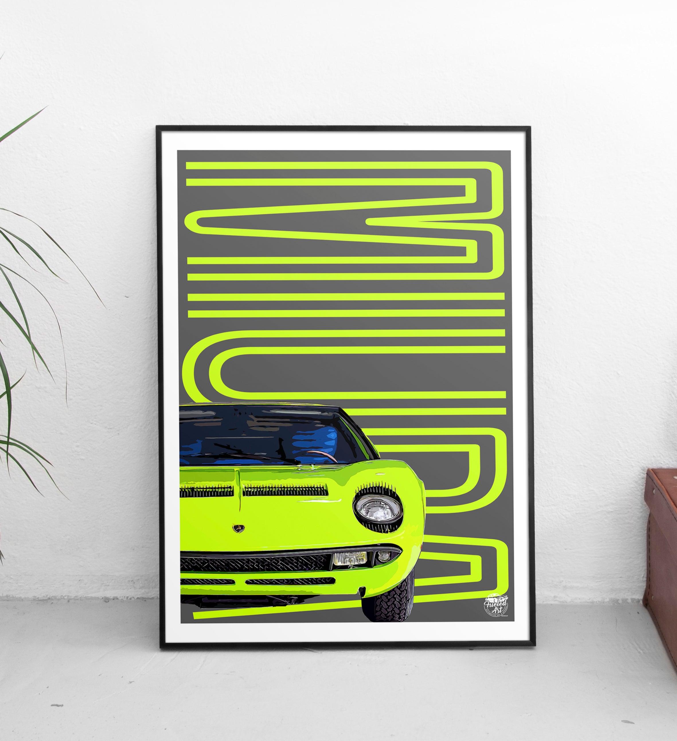 Lamborghini Miura Print - Fueled.art