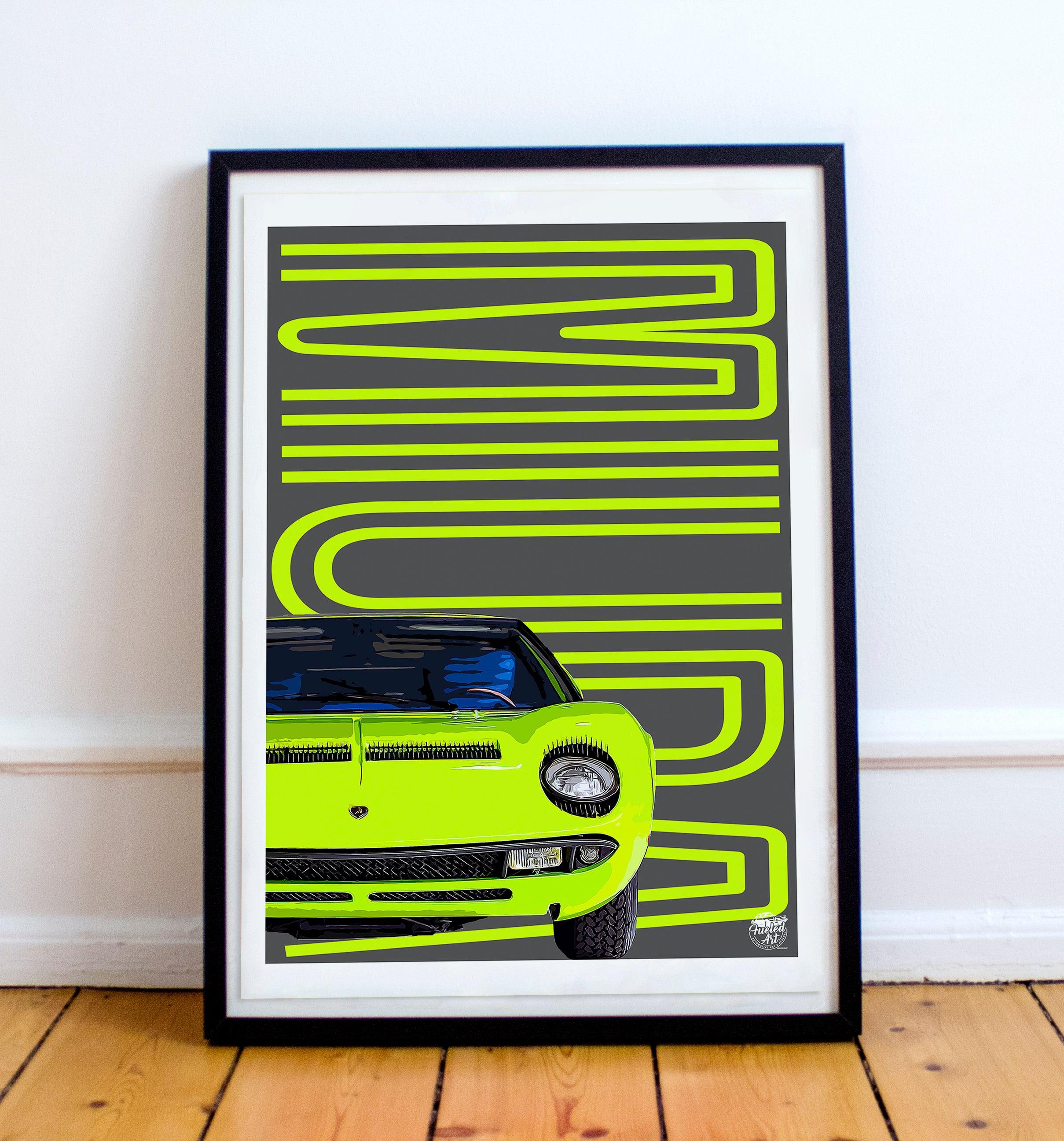 Lamborghini Miura Print - Fueled.art