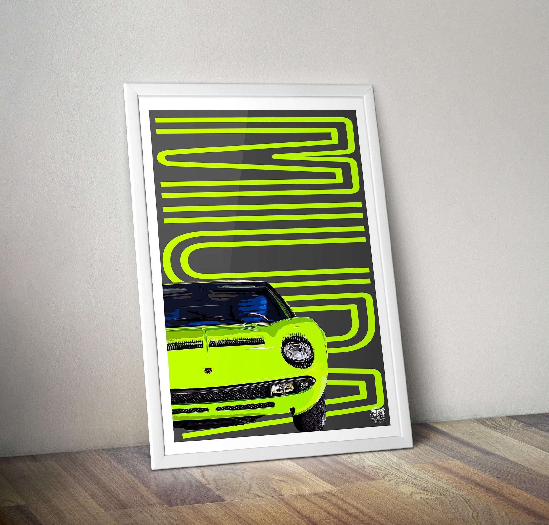 Lamborghini Miura Print - Fueled.art