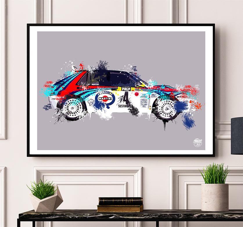 Lancia Delta Integrale Print - Fueled.art