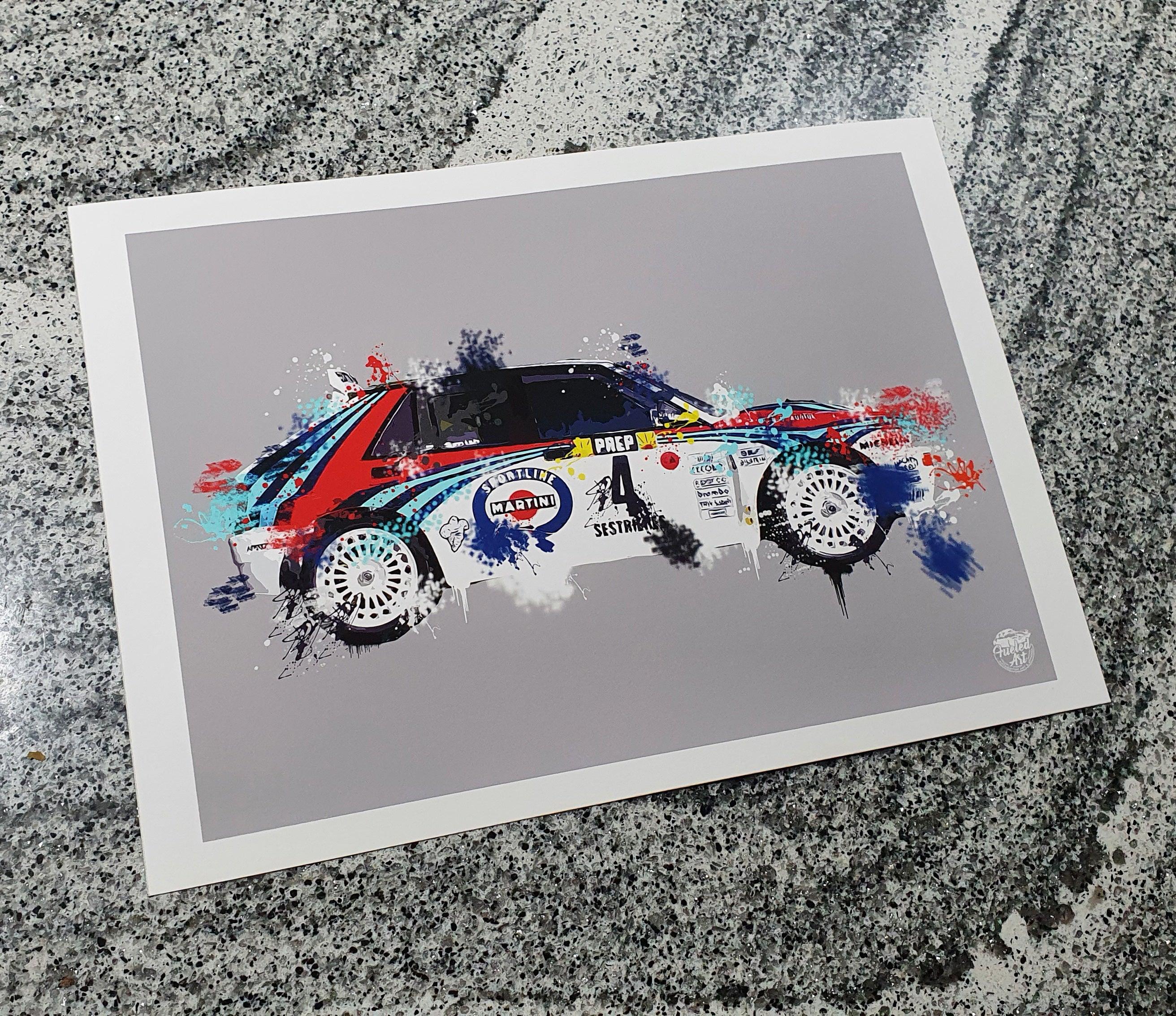 Lancia Delta Integrale Print - Fueled.art