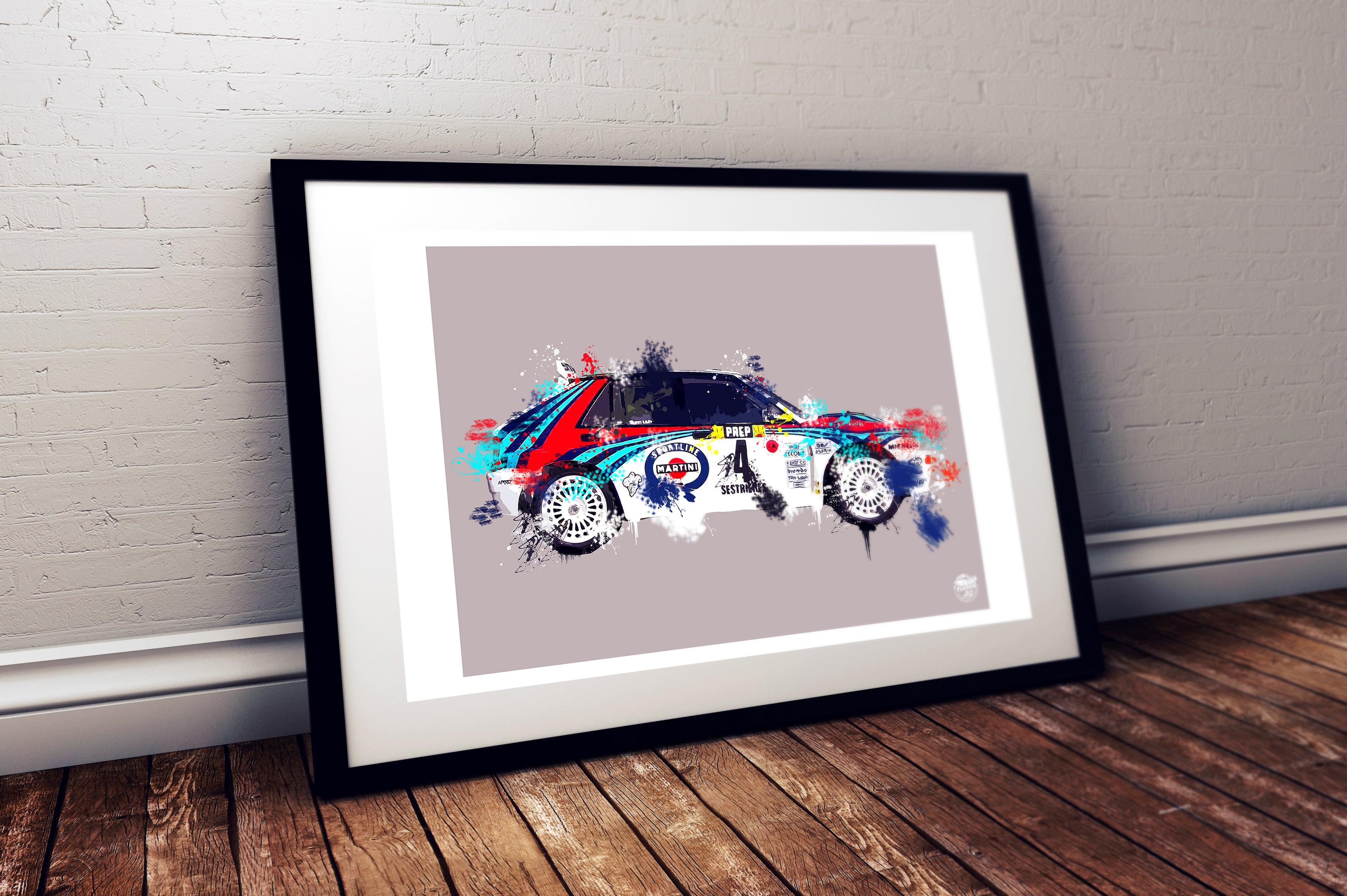 Lancia Delta Integrale Print - Fueled.art