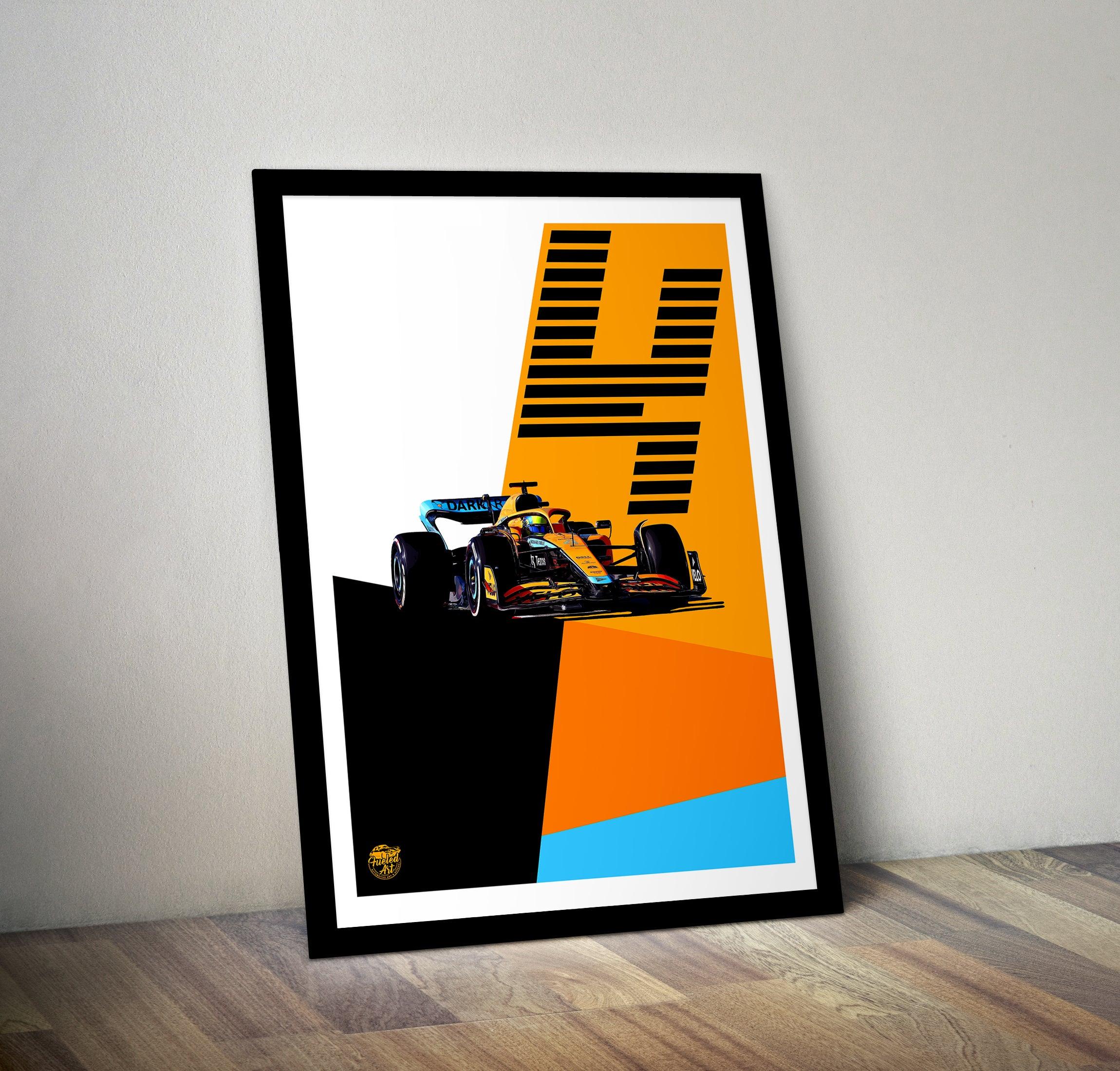 Lando Norris 2022 McLaren F1 Print - Fueled.art