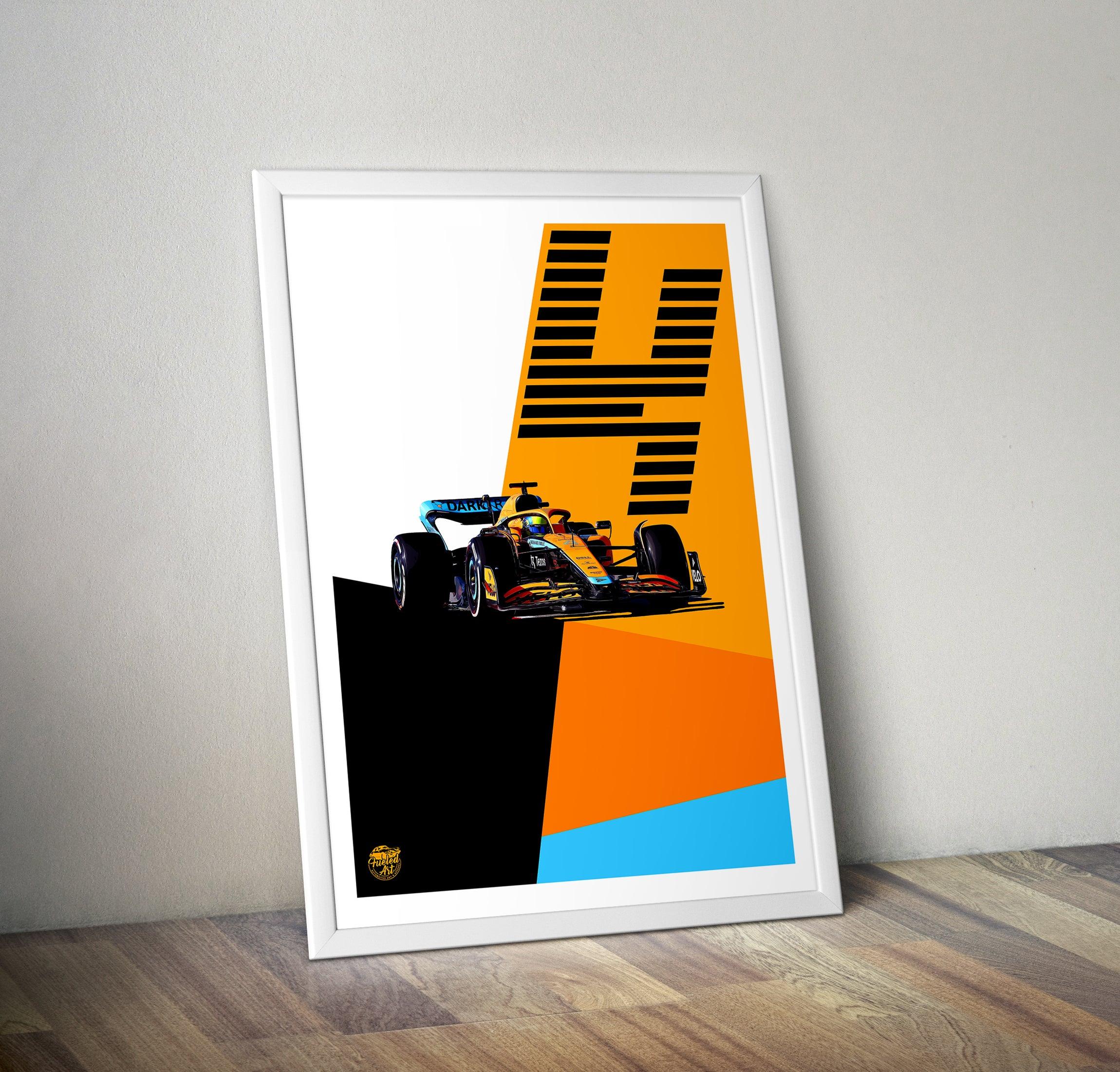 Lando Norris 2022 McLaren F1 Print - Fueled.art