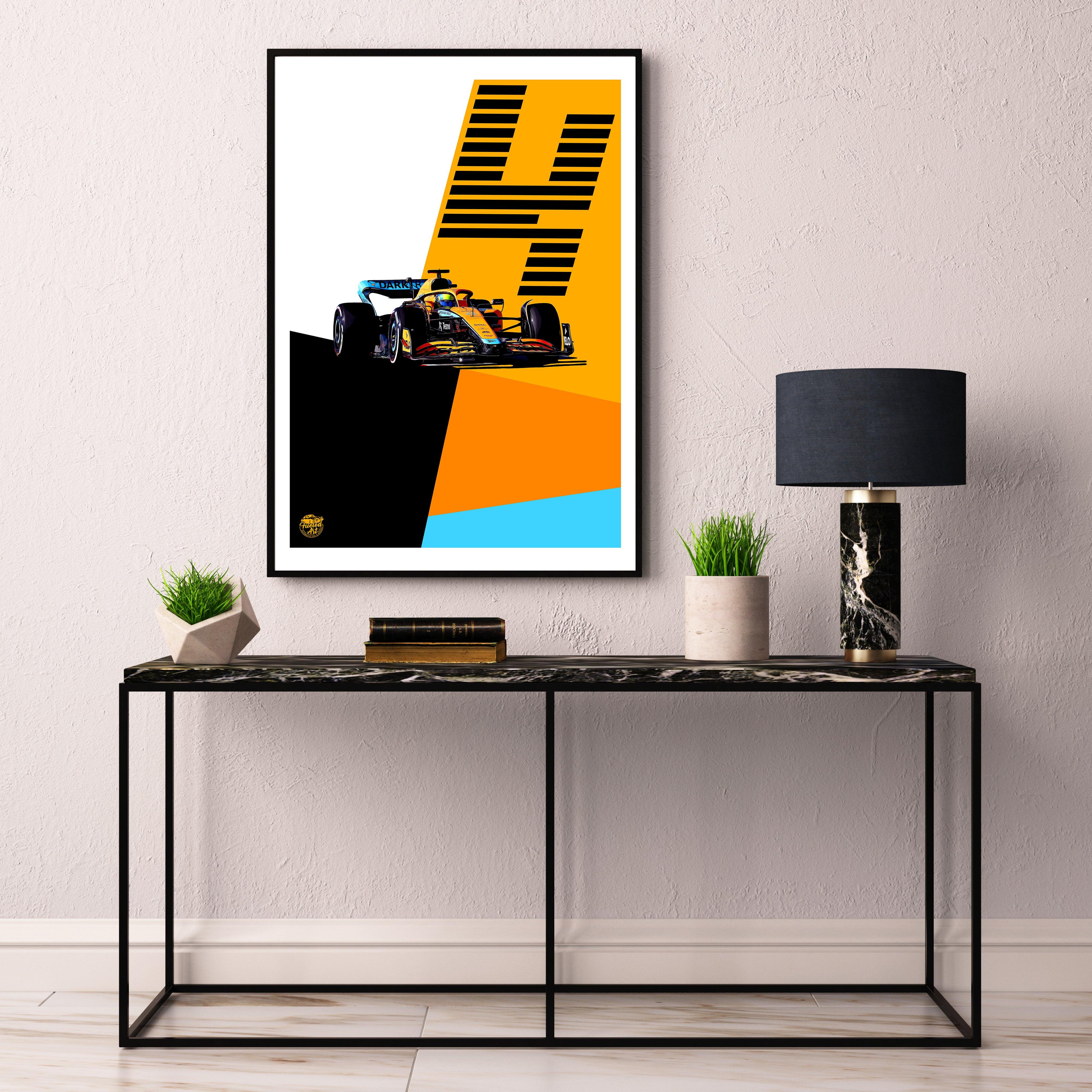 Lando Norris 2022 McLaren F1 Print - Fueled.art