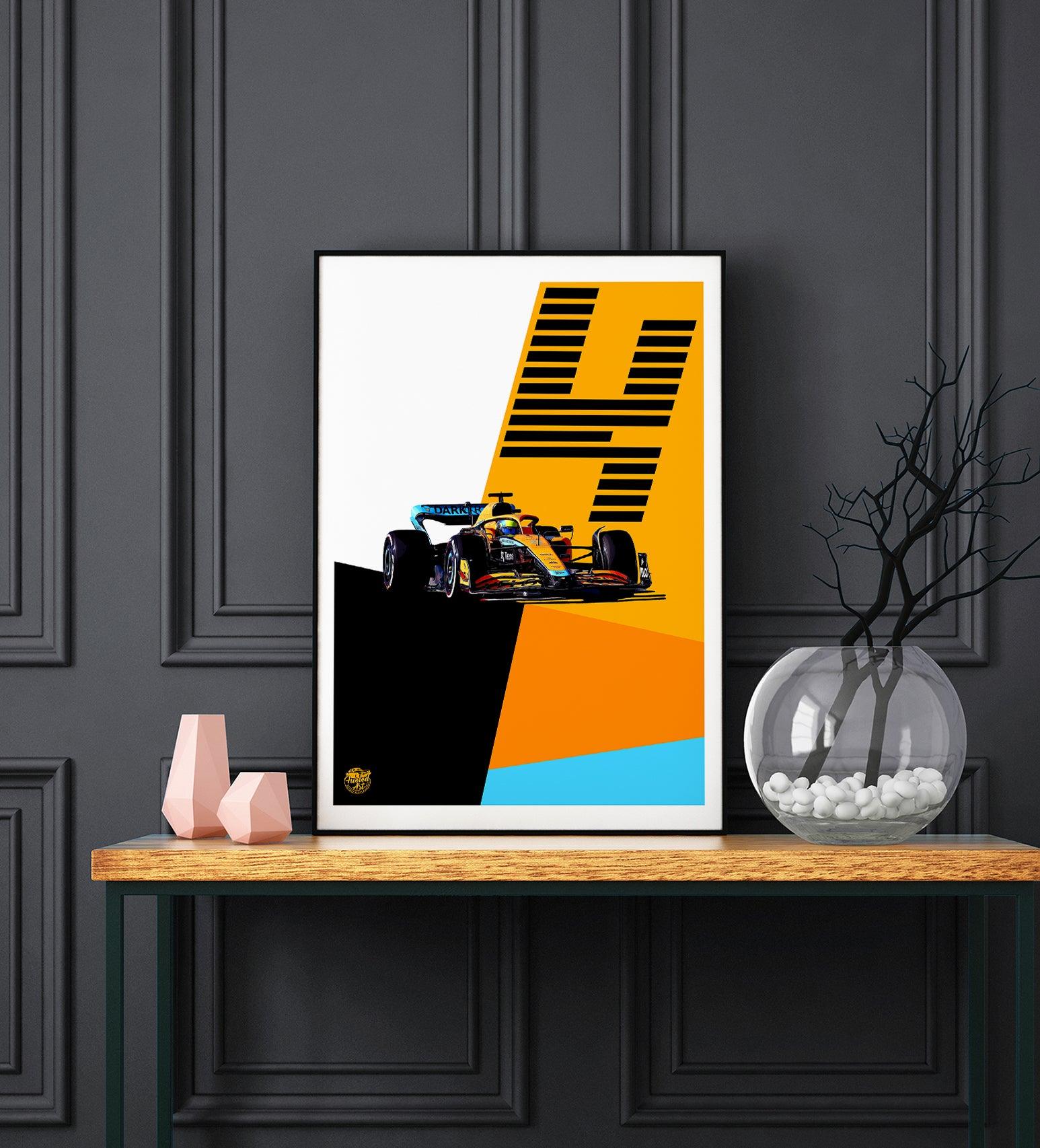 Lando Norris 2022 McLaren F1 Print - Fueled.art