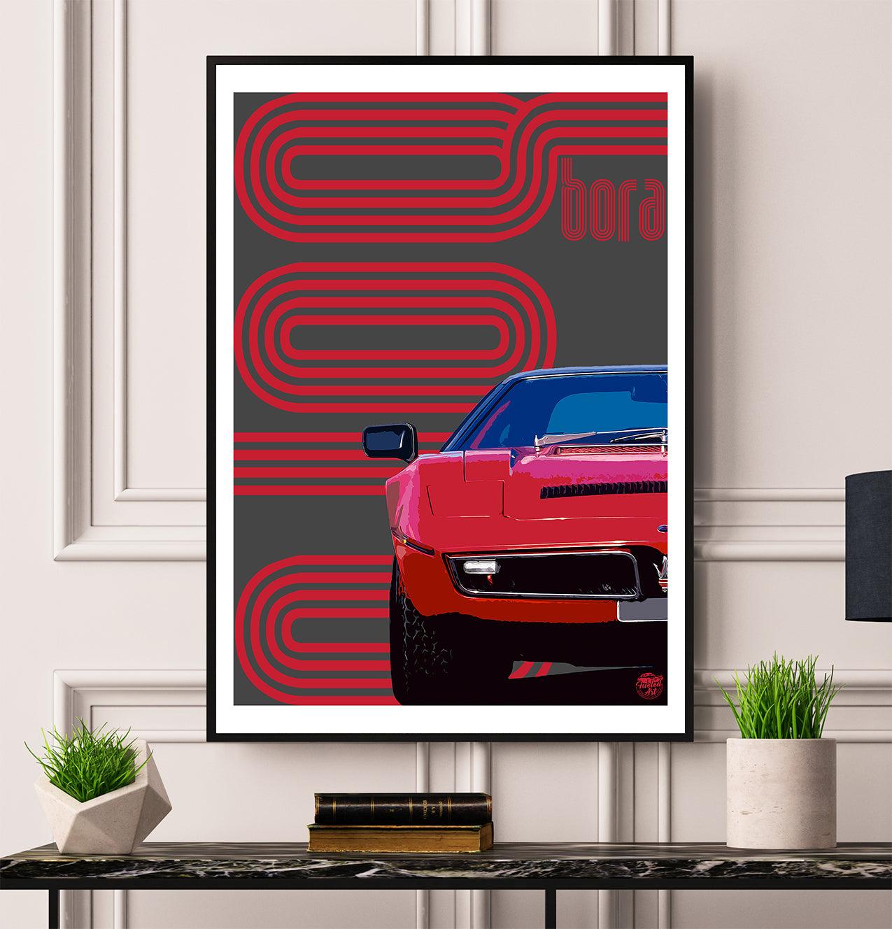 Maserati Bora Print - Fueled.art