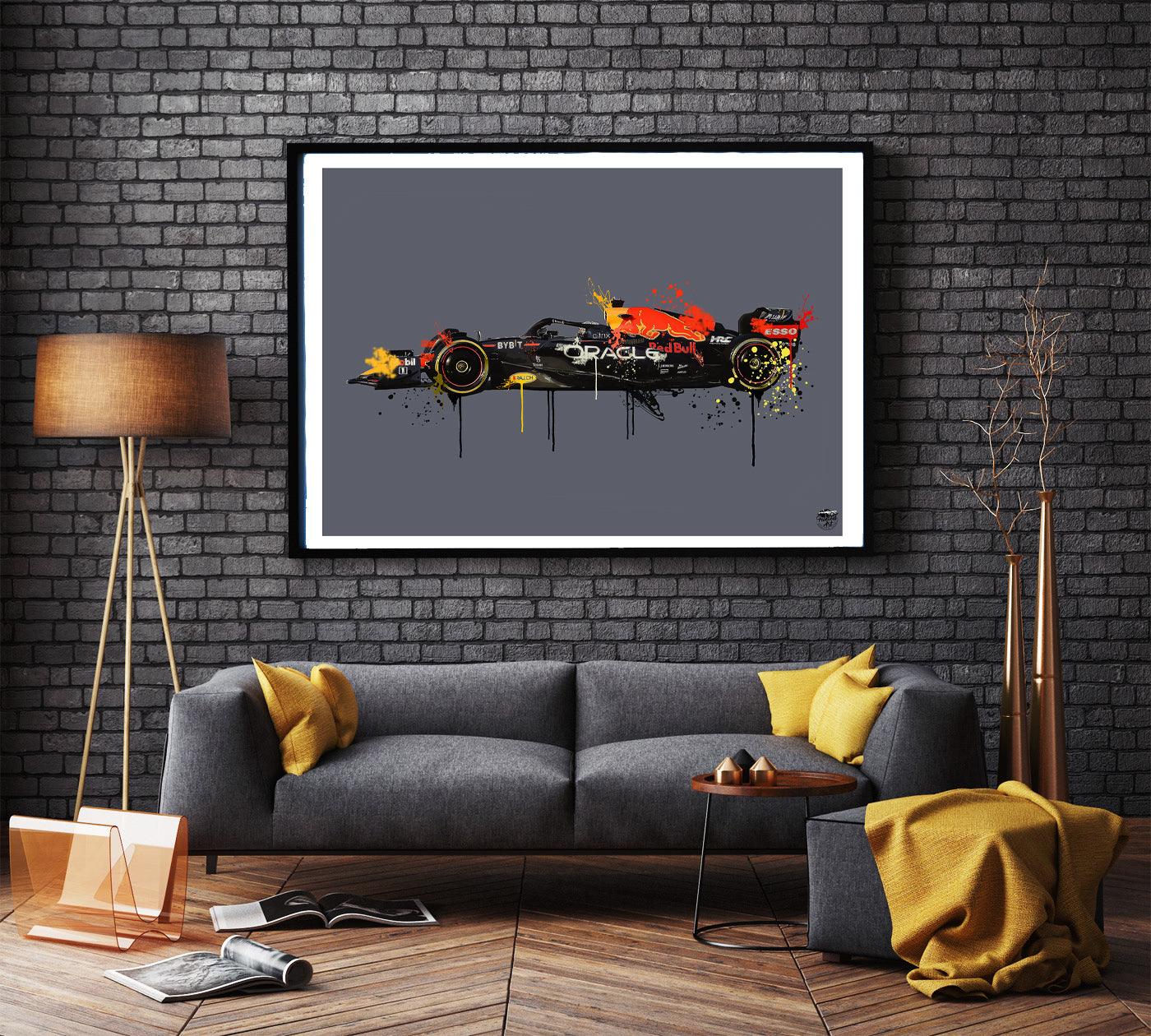 Max Verstappen 2023 Red Bull F1 Print - Fueled.art