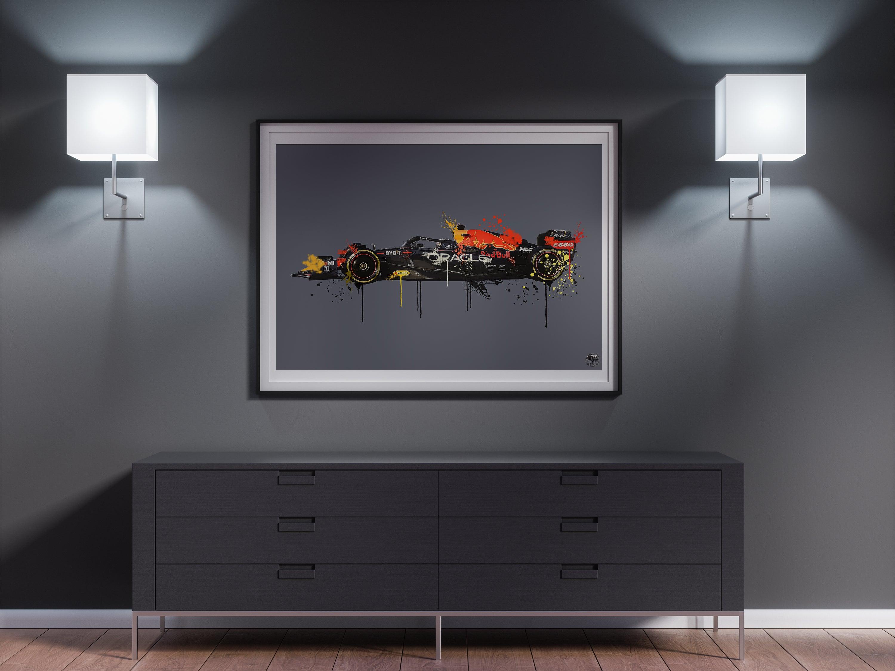 Max Verstappen 2023 Red Bull F1 Print - Fueled.art