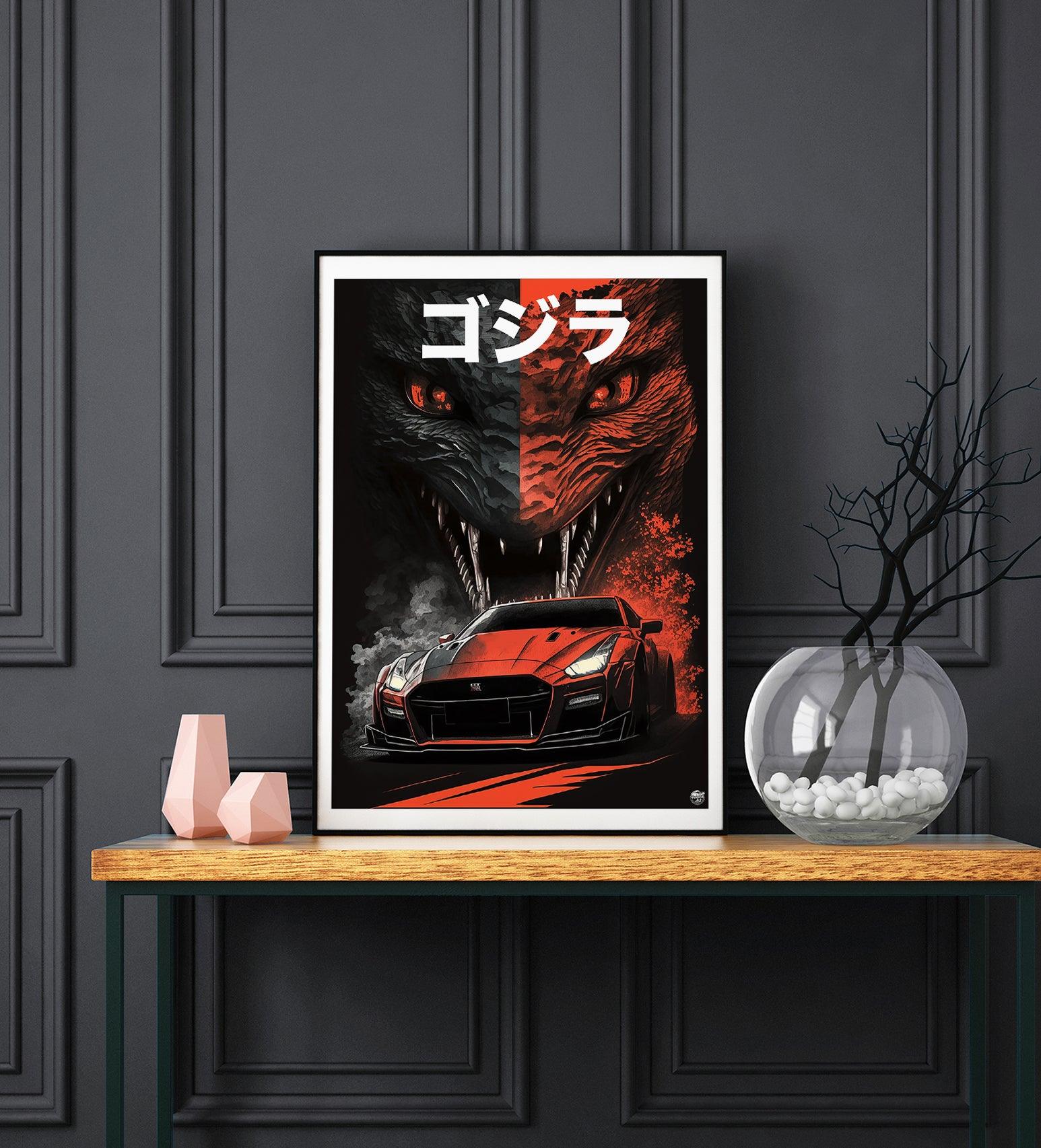 Nissan Skyline GTR Godzilla Print - Fueled.art