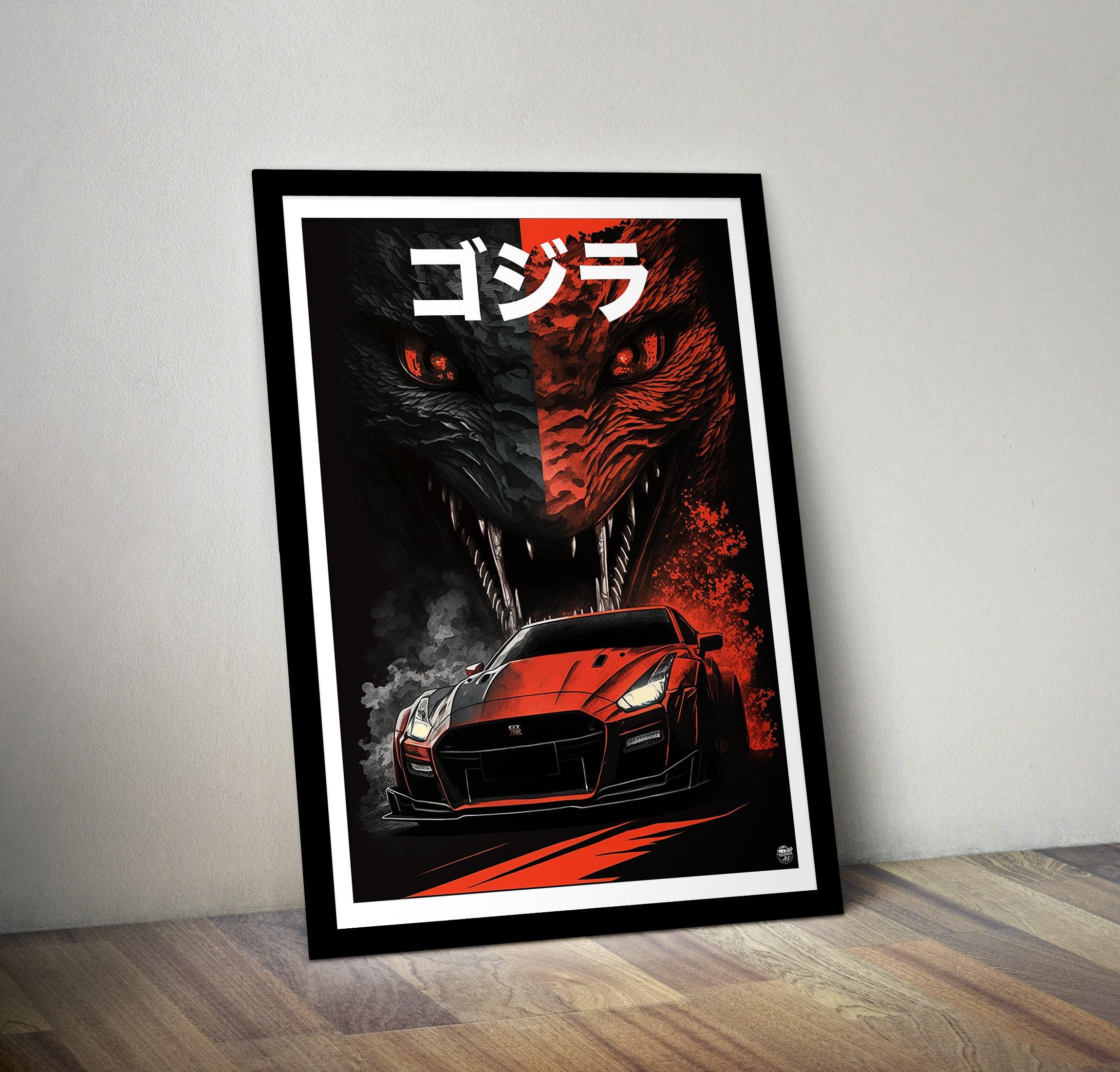 Nissan Skyline GTR Godzilla Print - Fueled.art