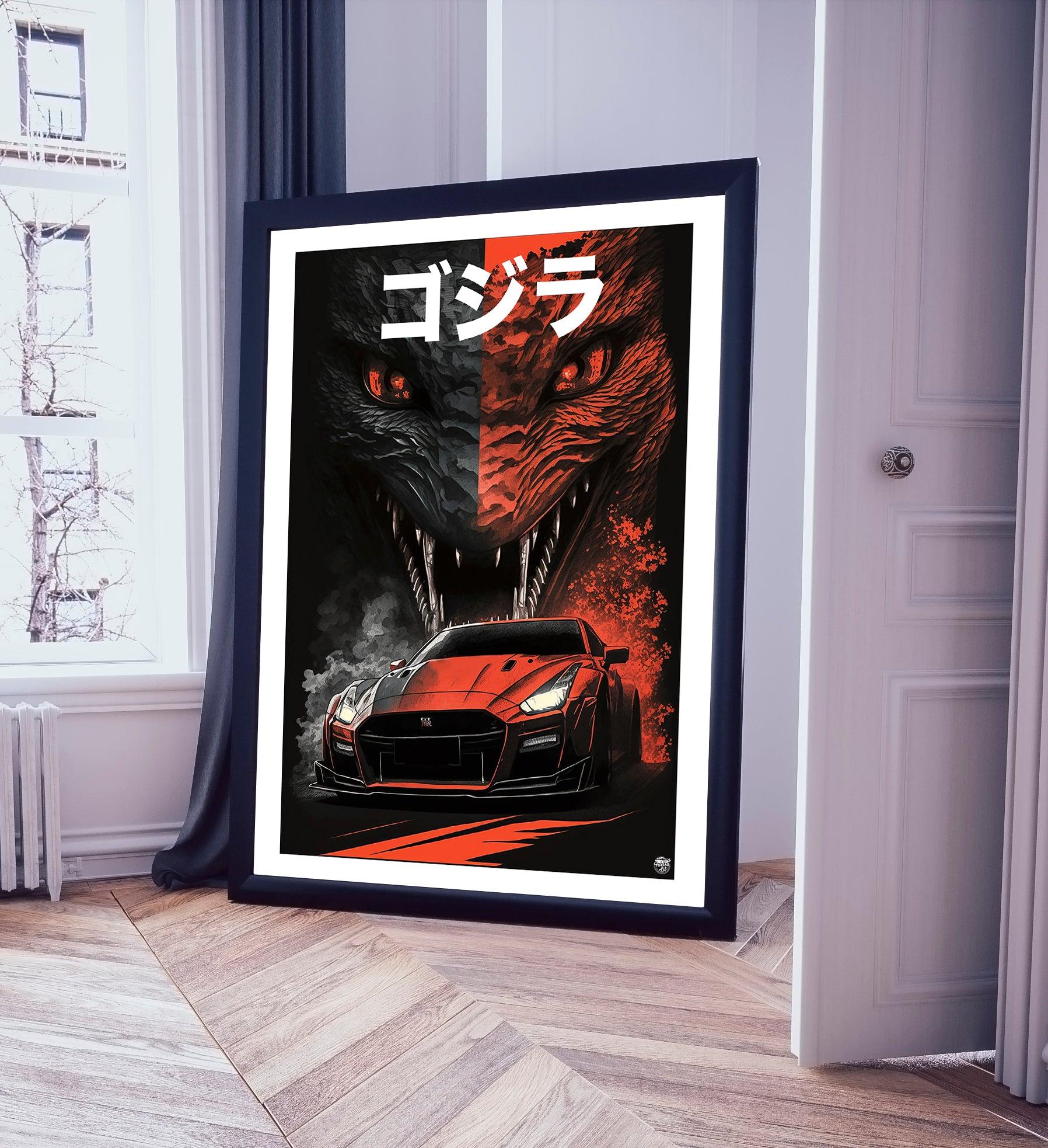 Nissan Skyline GTR Godzilla Print - Fueled.art