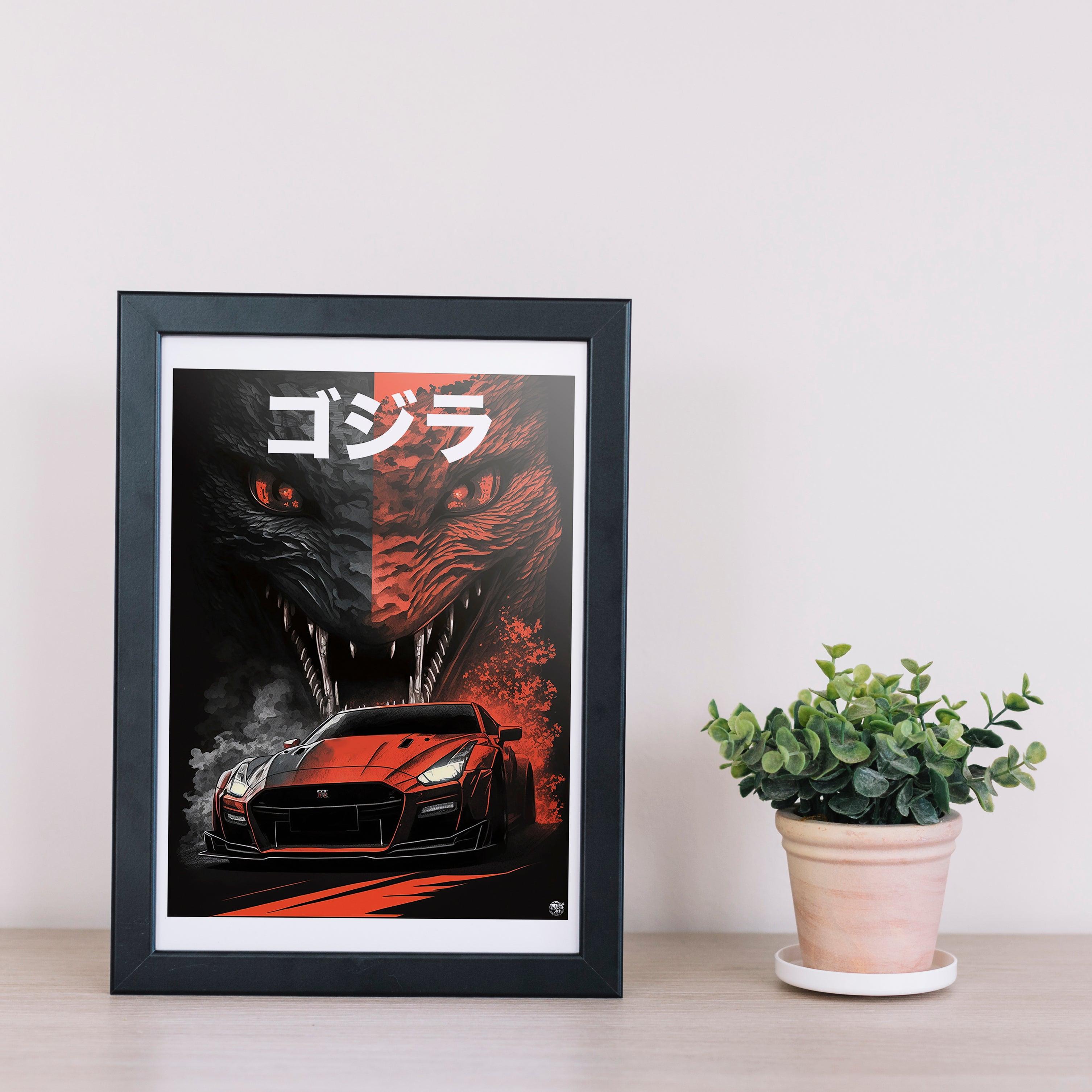 Nissan Skyline GTR Godzilla Print - Fueled.art