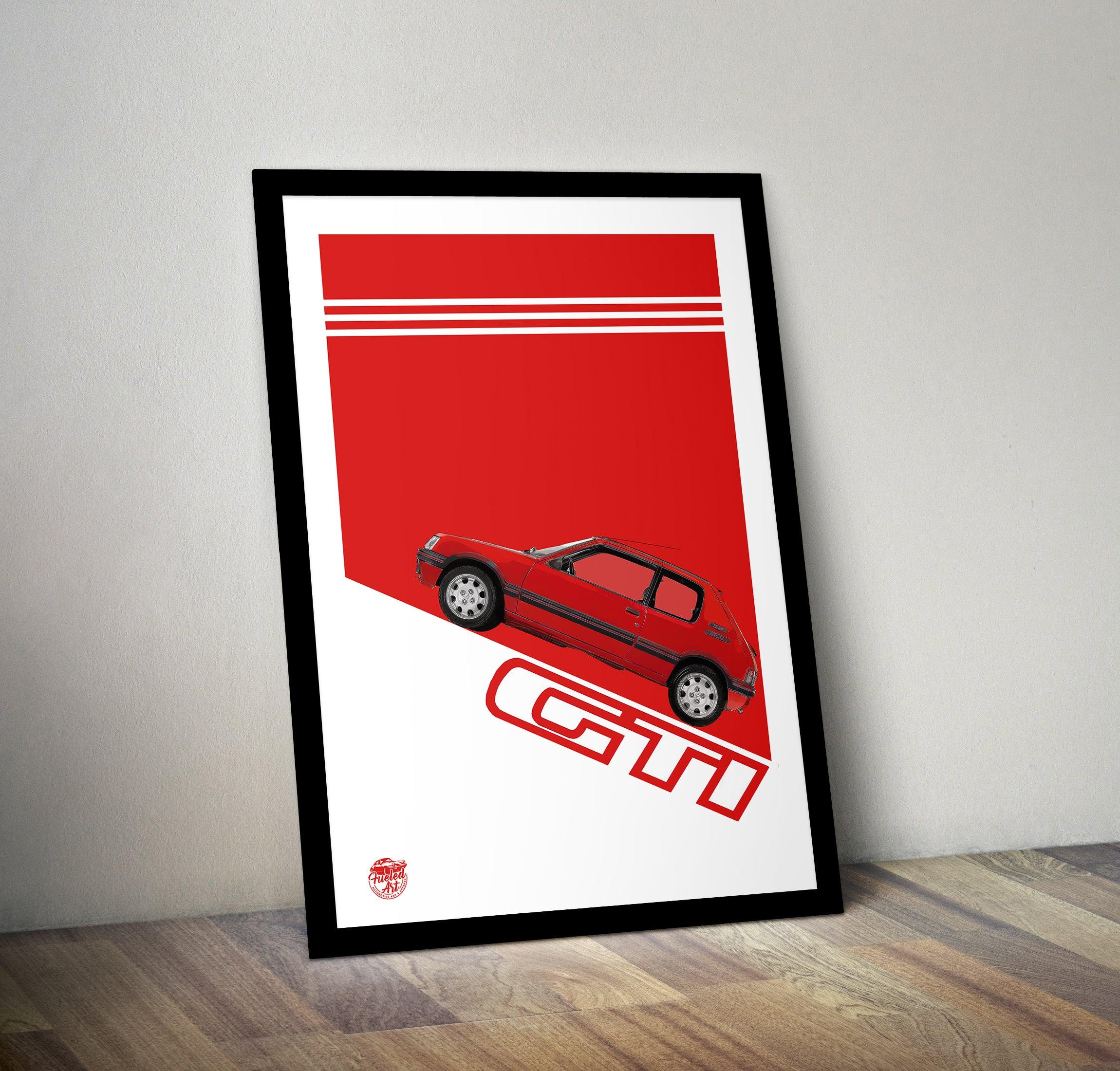 Peugeot 205 GTI Print - Fueled.art