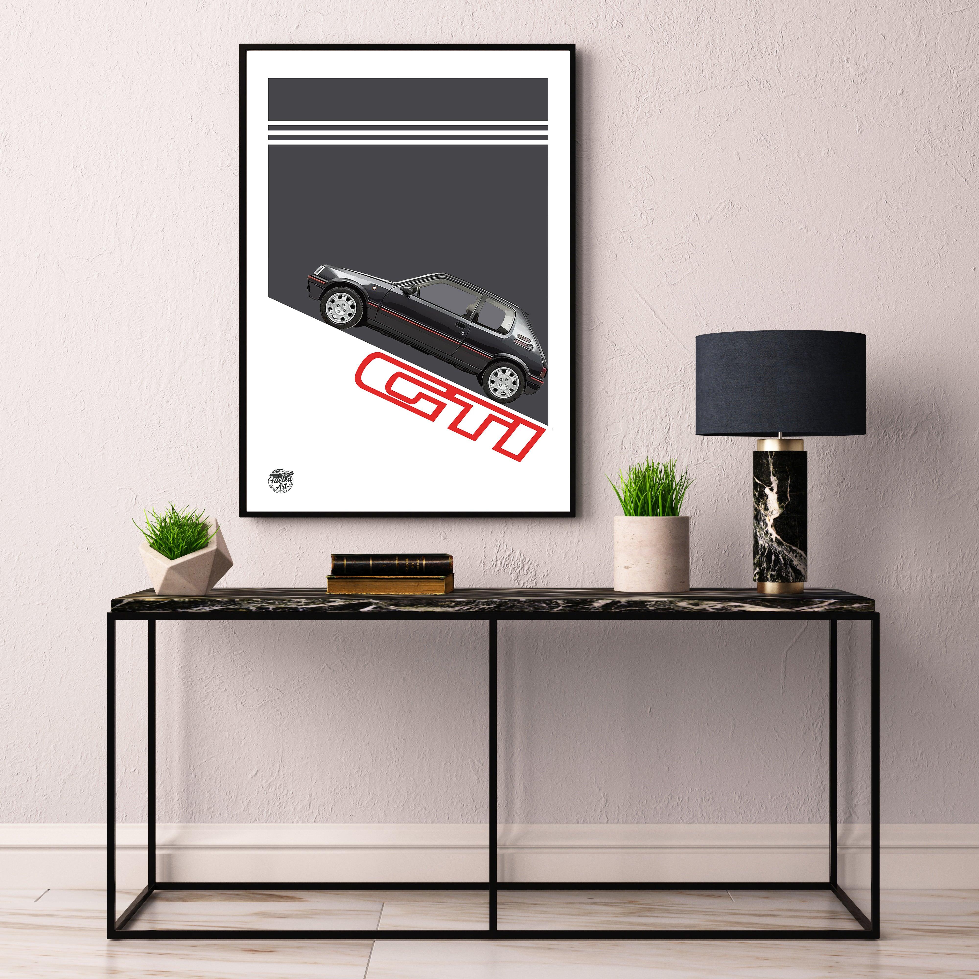 Peugeot 205 GTI Print - Fueled.art