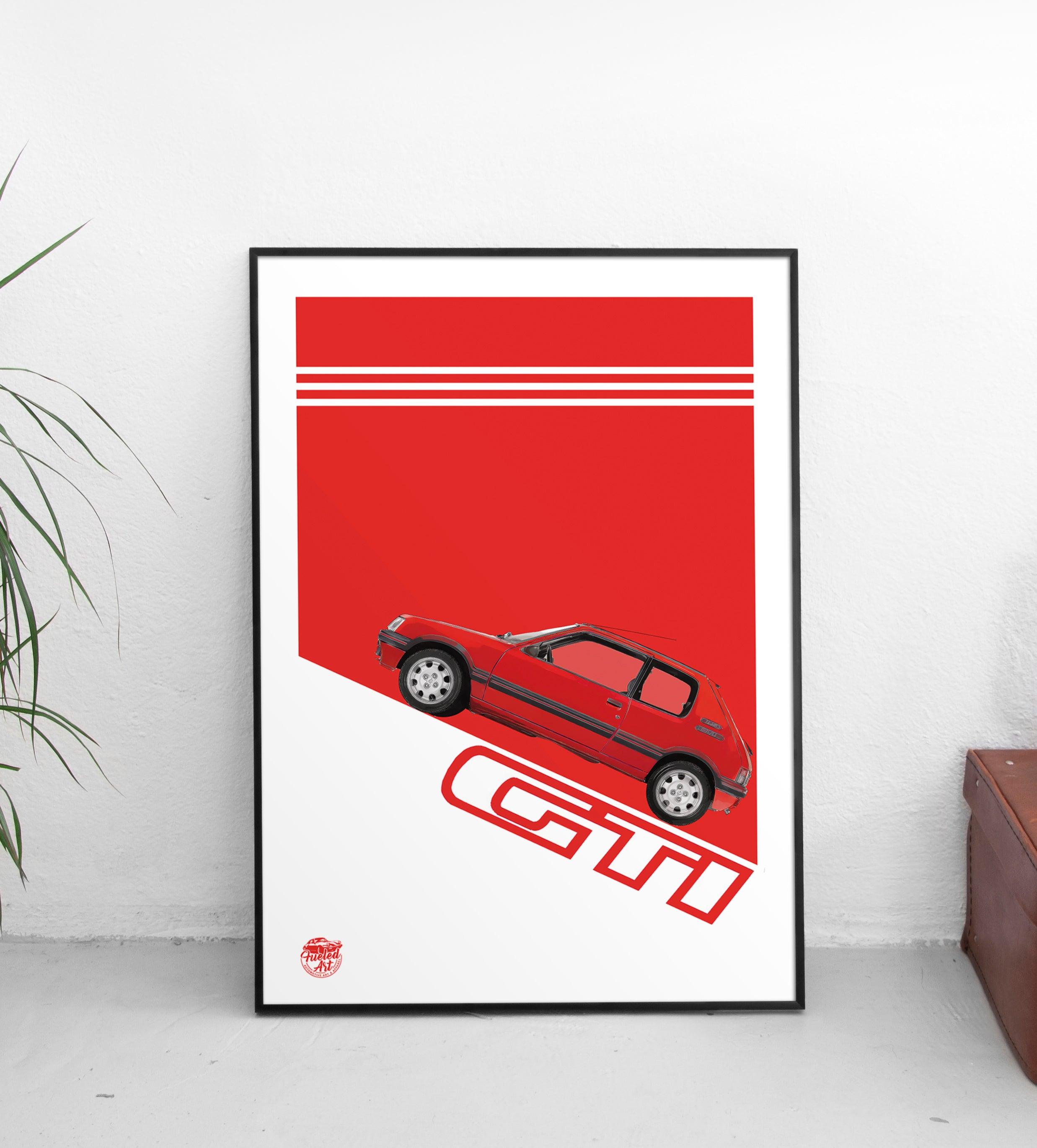 Peugeot 205 GTI Print - Fueled.art