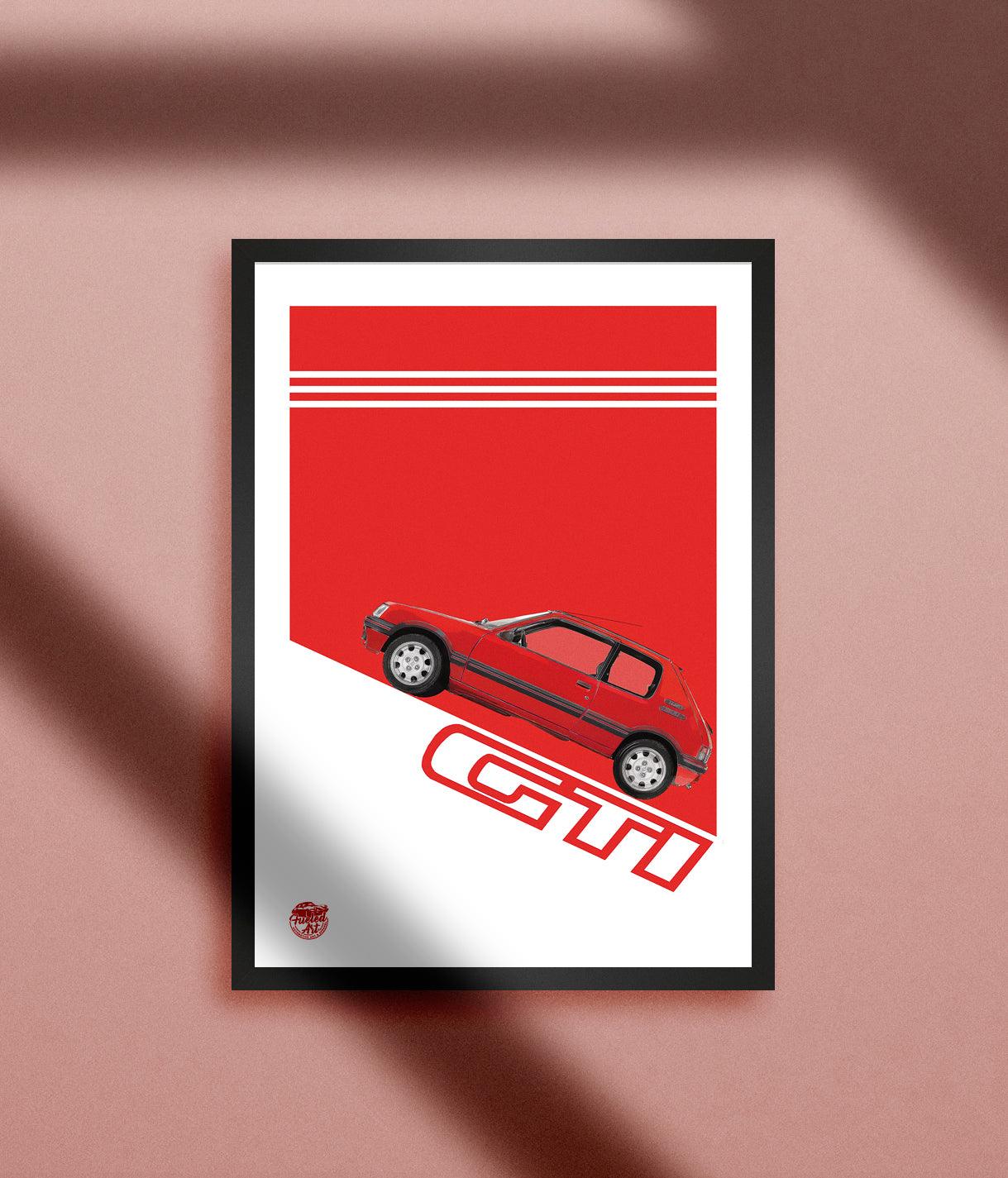 Peugeot 205 GTI Print - Fueled.art