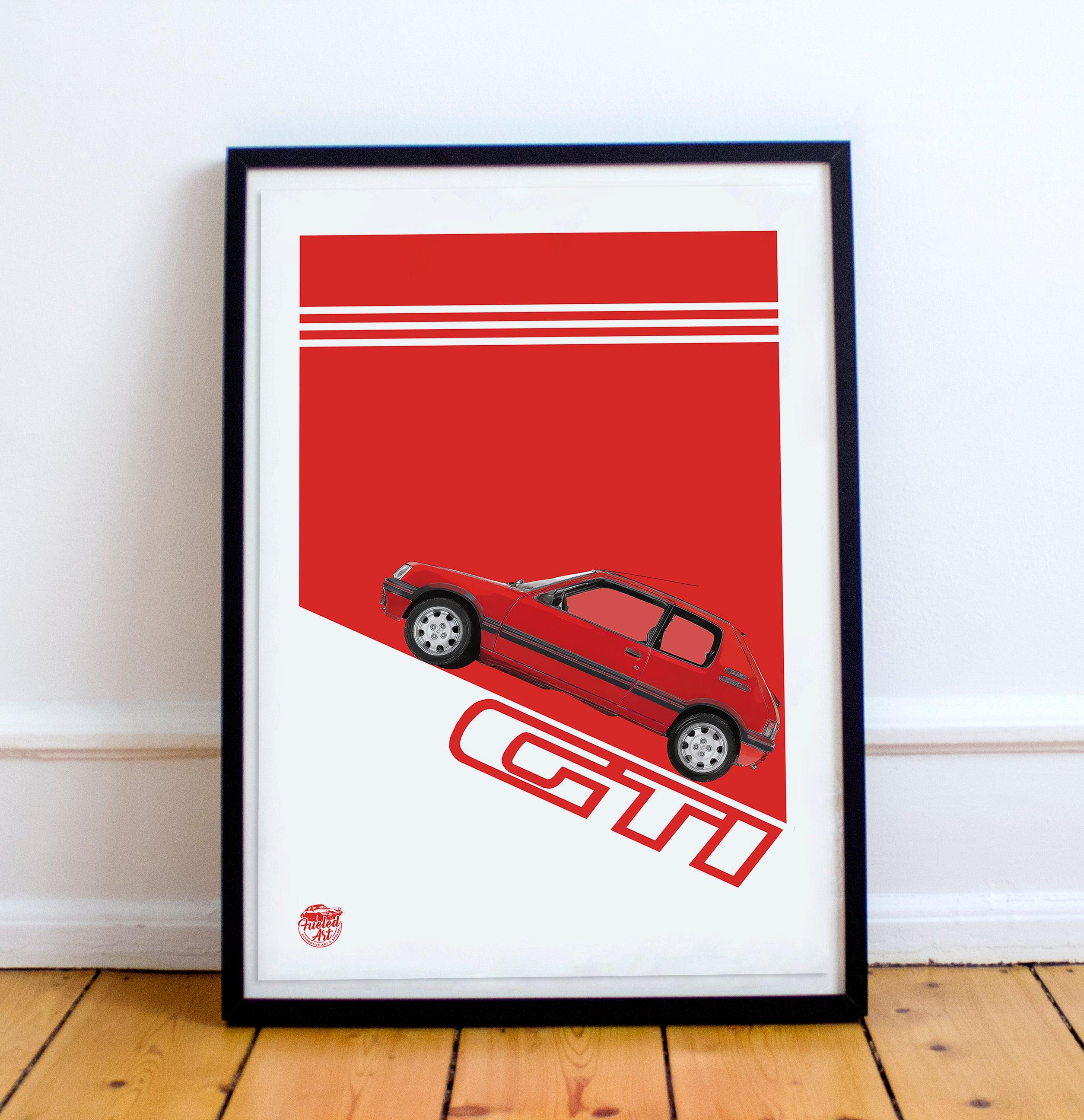 Peugeot 205 GTI Print - Fueled.art