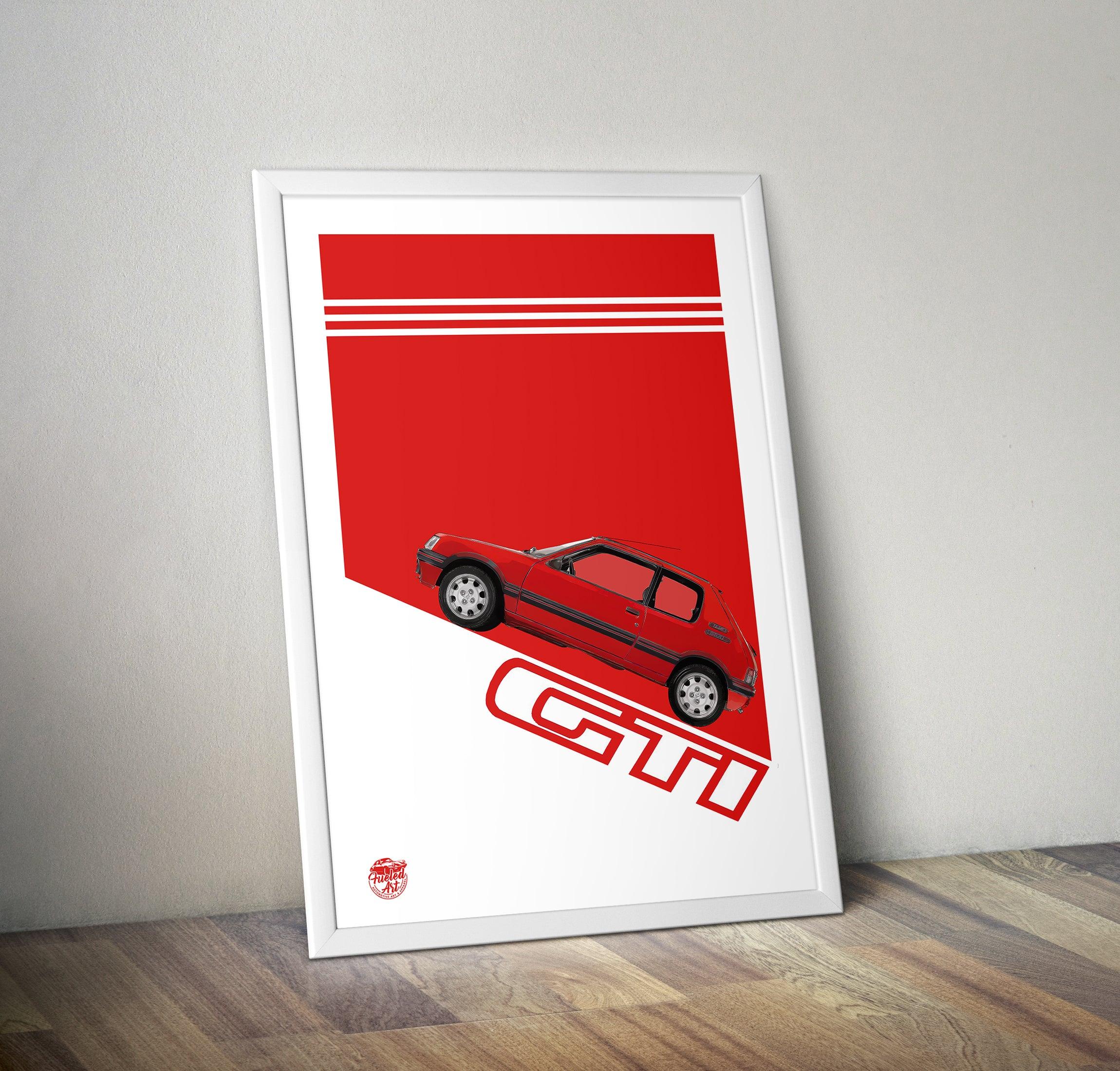 Peugeot 205 GTI Print - Fueled.art