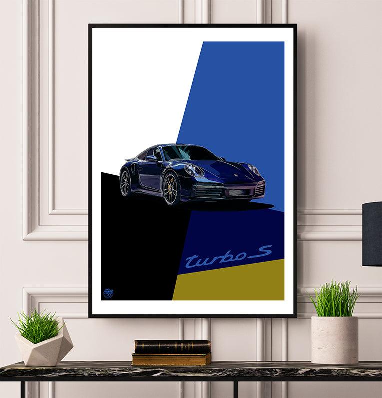 Porsche 911 992 Turbo S Print - Fueled.art