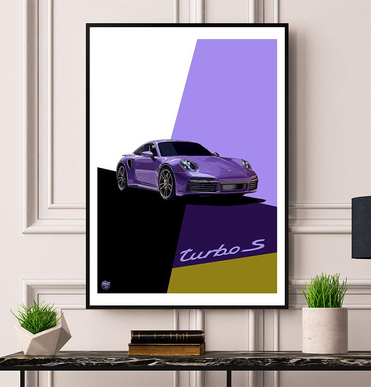 Porsche 911 992 Turbo S Print - Fueled.art