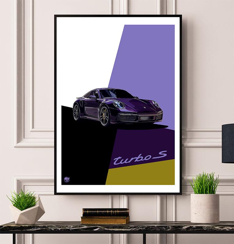 Porsche 911 992 Turbo S Print - Fueled.art