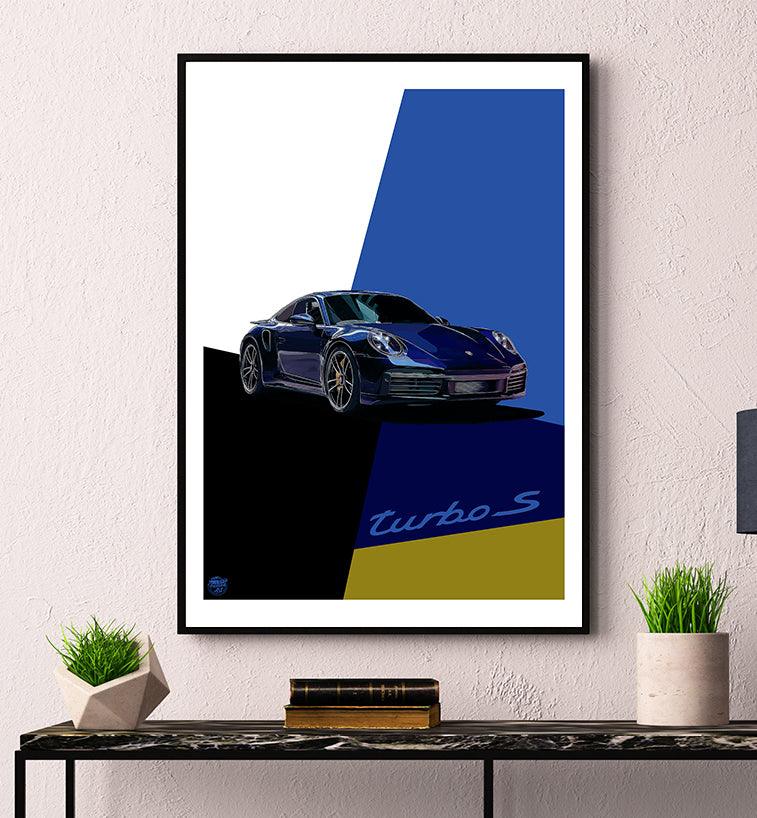 Porsche 911 992 Turbo S Print - Fueled.art