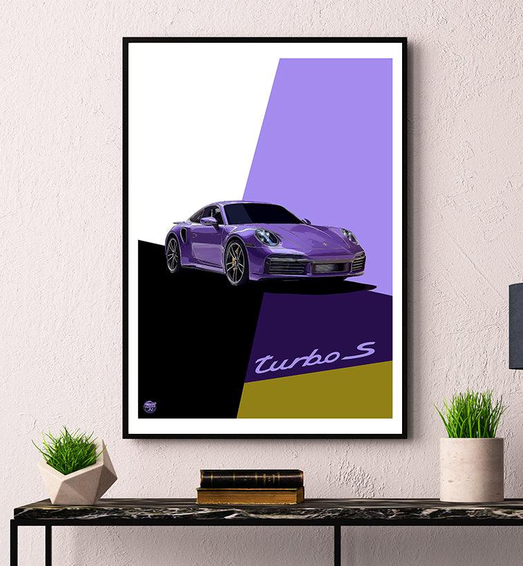 Porsche 911 992 Turbo S Print - Fueled.art