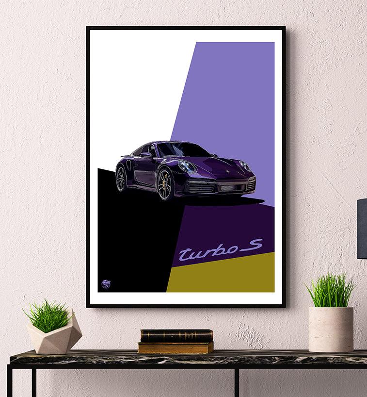 Porsche 911 992 Turbo S Print - Fueled.art