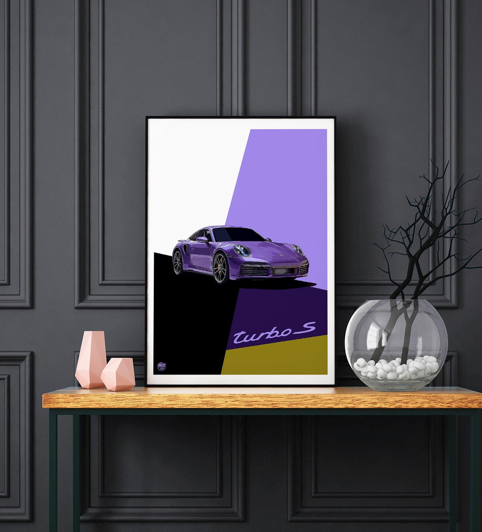 Porsche 911 992 Turbo S Print - Fueled.art