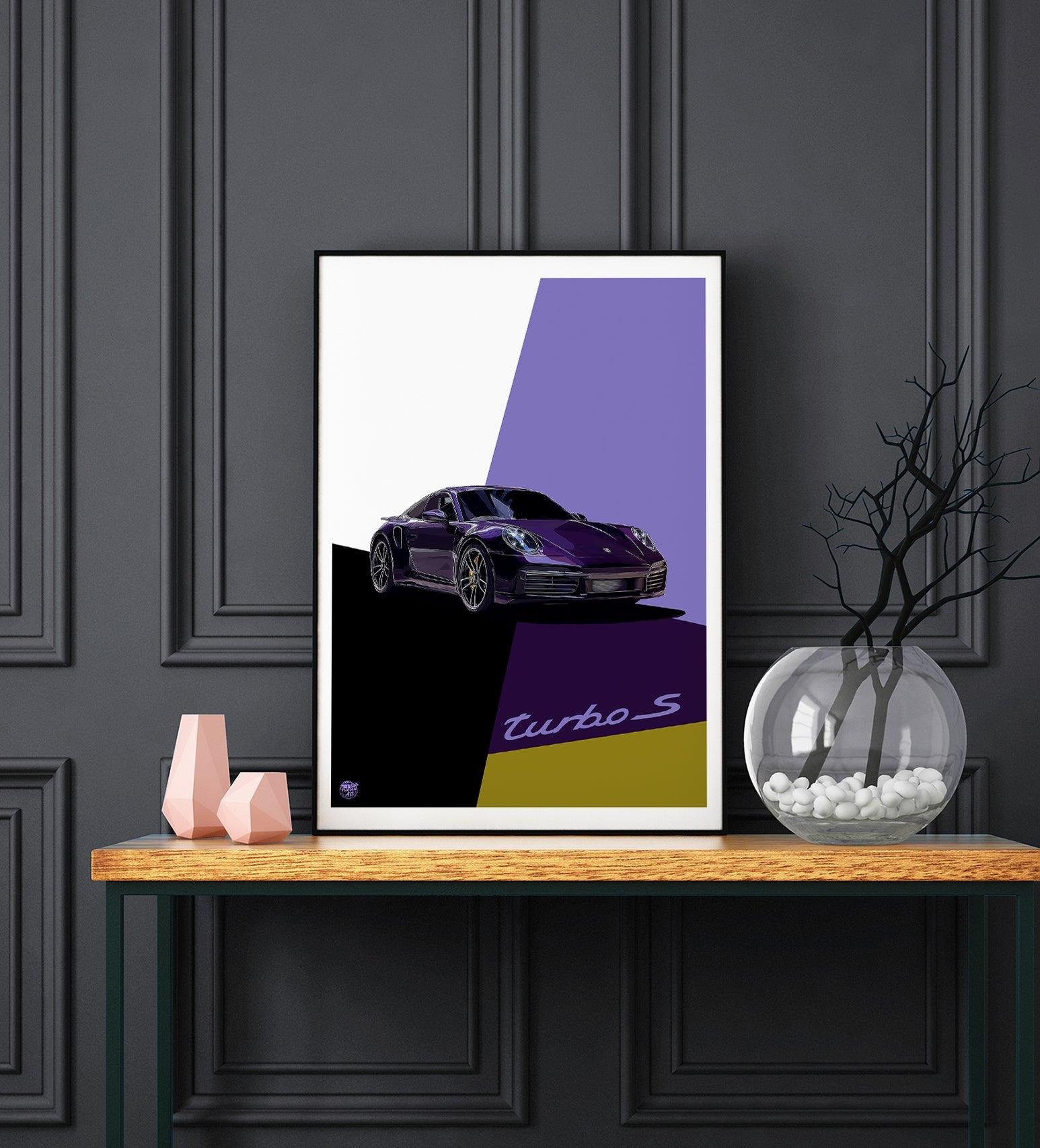 Porsche 911 992 Turbo S Print - Fueled.art