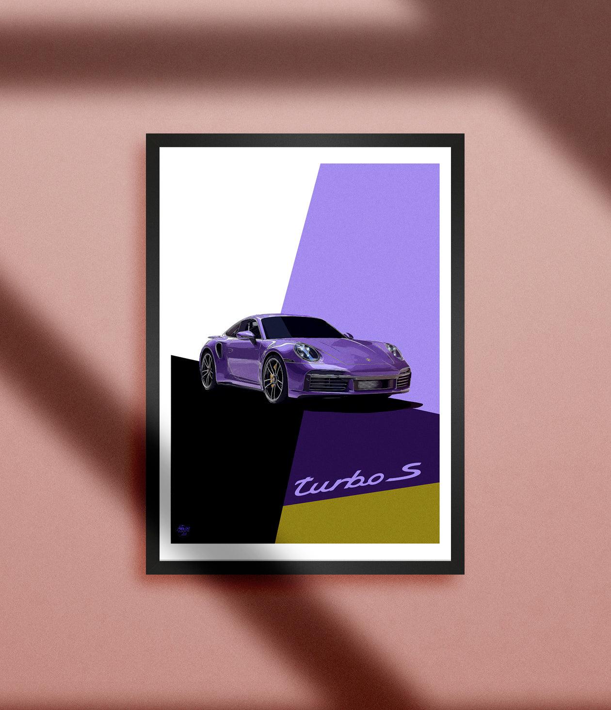 Porsche 911 992 Turbo S Print - Fueled.art