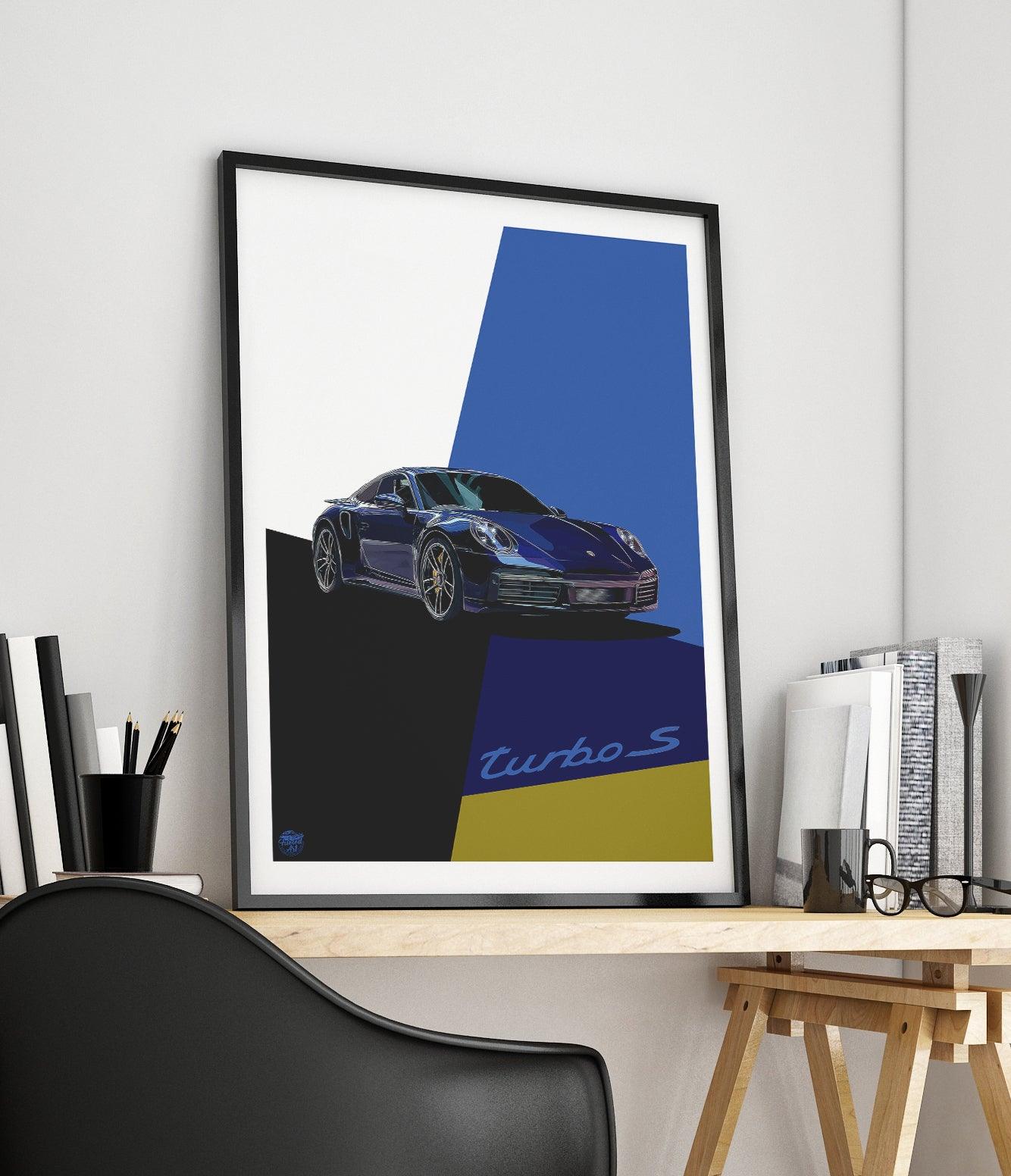 Porsche 911 992 Turbo S Print - Fueled.art