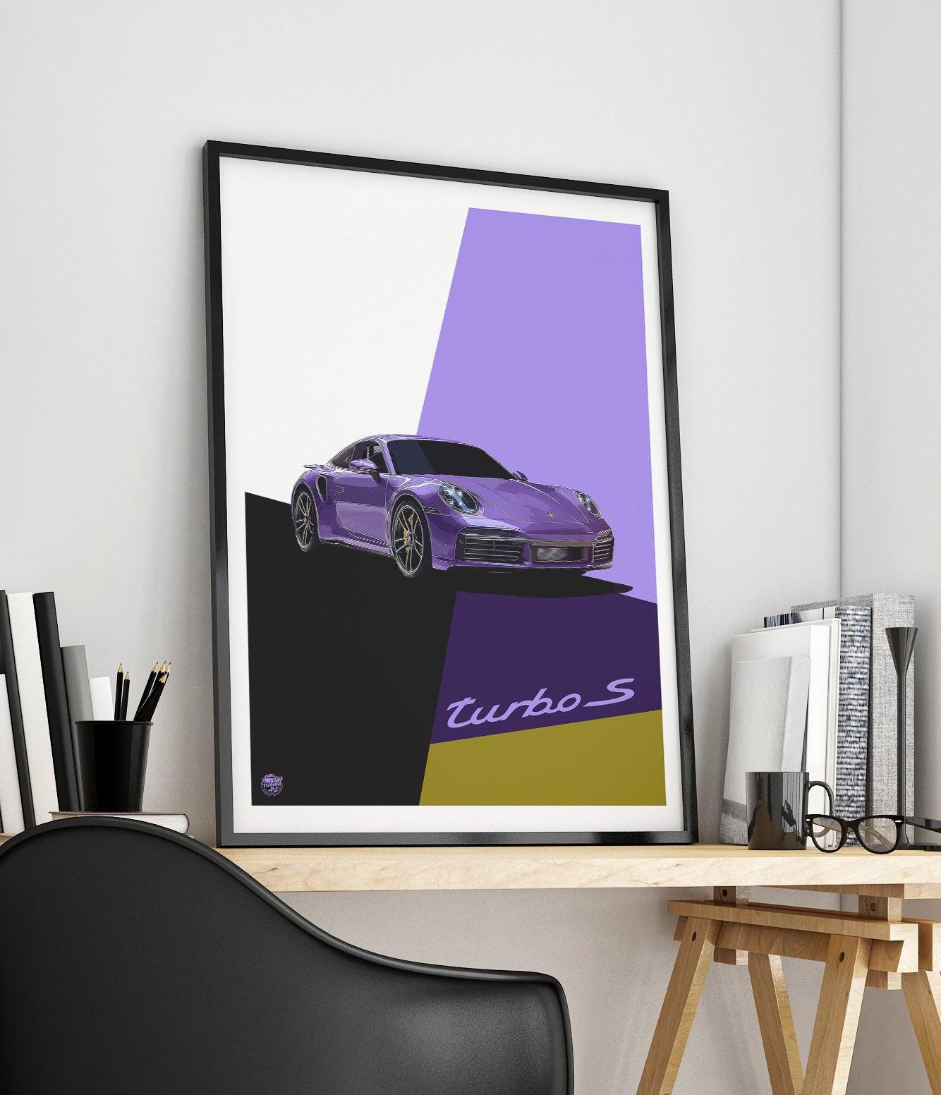 Porsche 911 992 Turbo S Print - Fueled.art