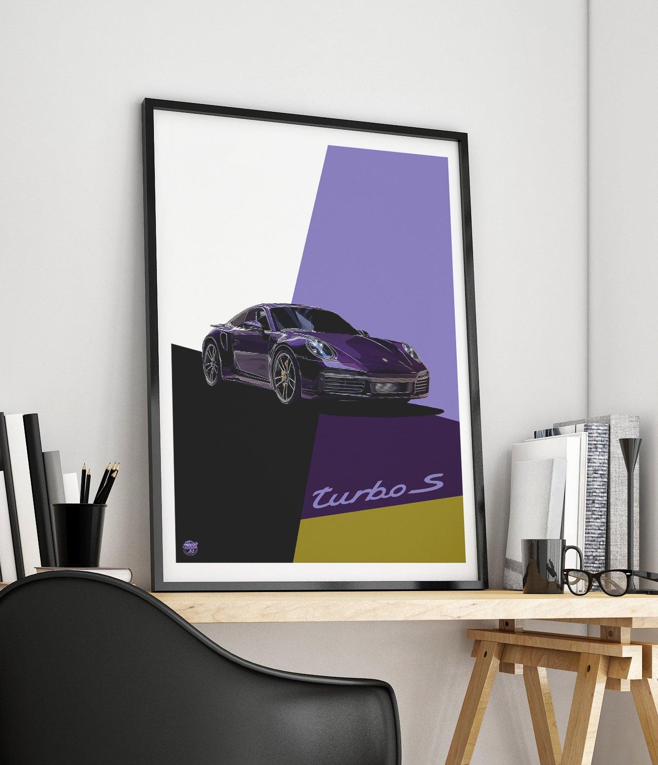 Porsche 911 992 Turbo S Print - Fueled.art