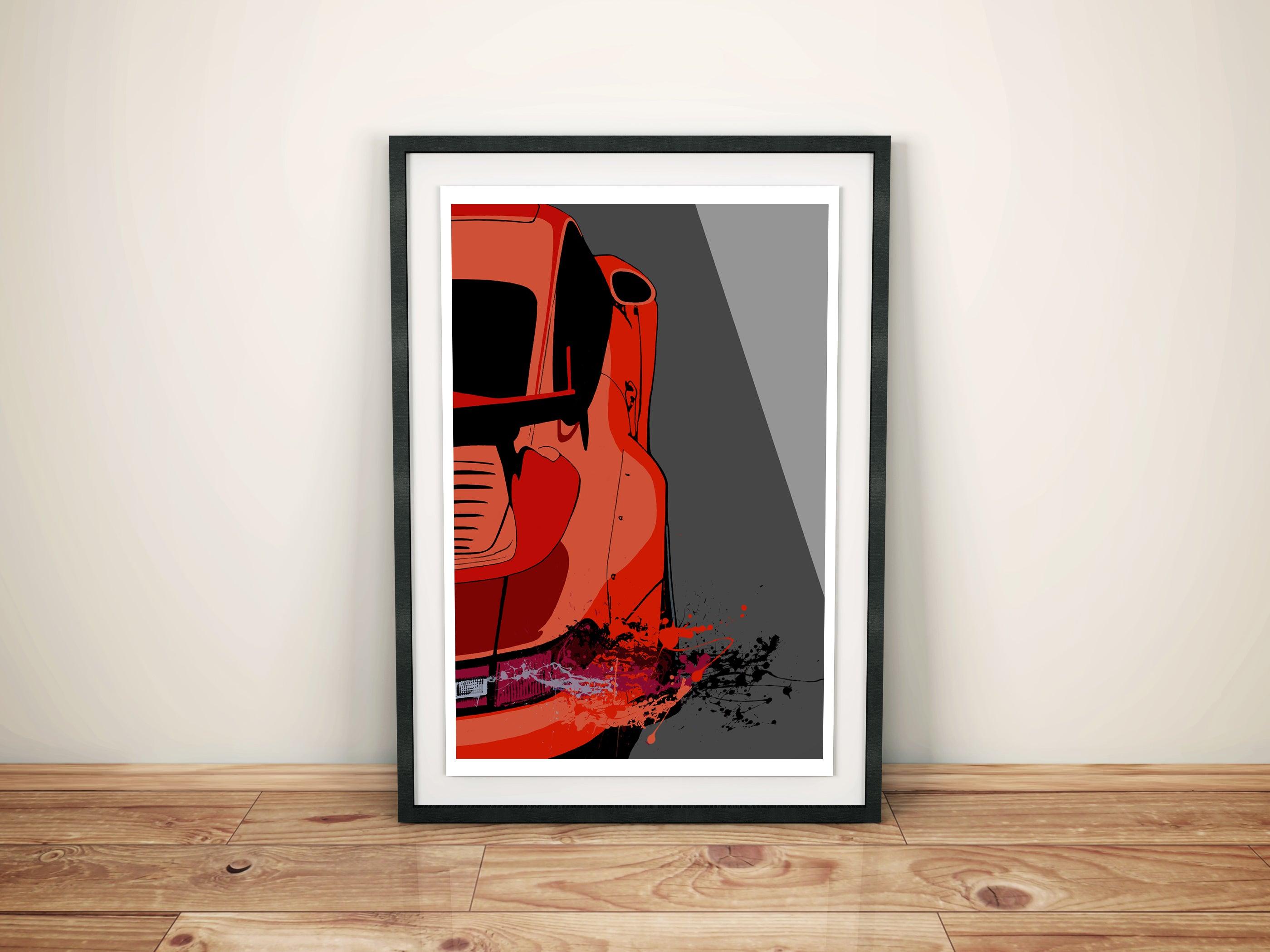 Porsche 911 993 GT2 RS Print - Fueled.art