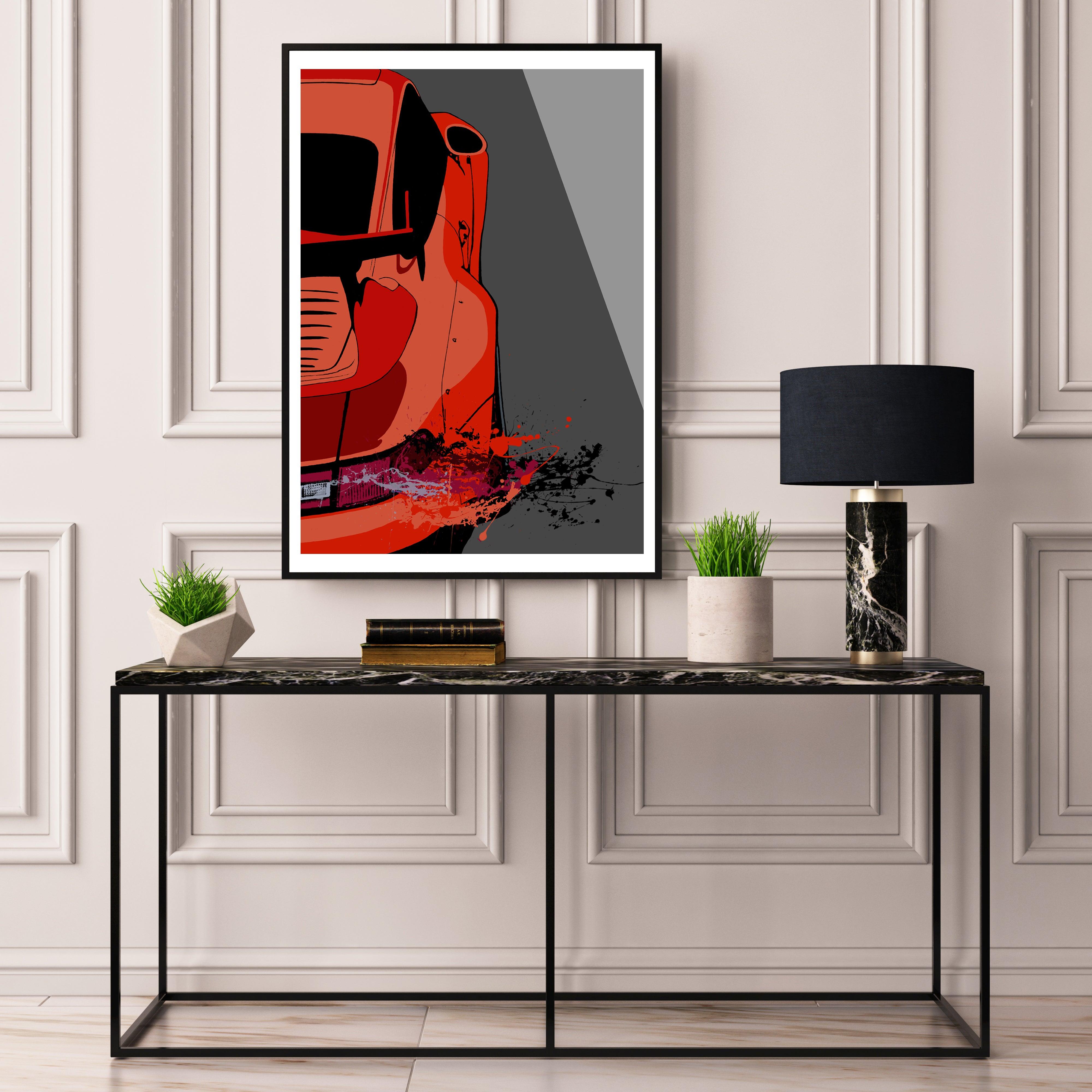 Porsche 911 993 GT2 RS Print - Fueled.art