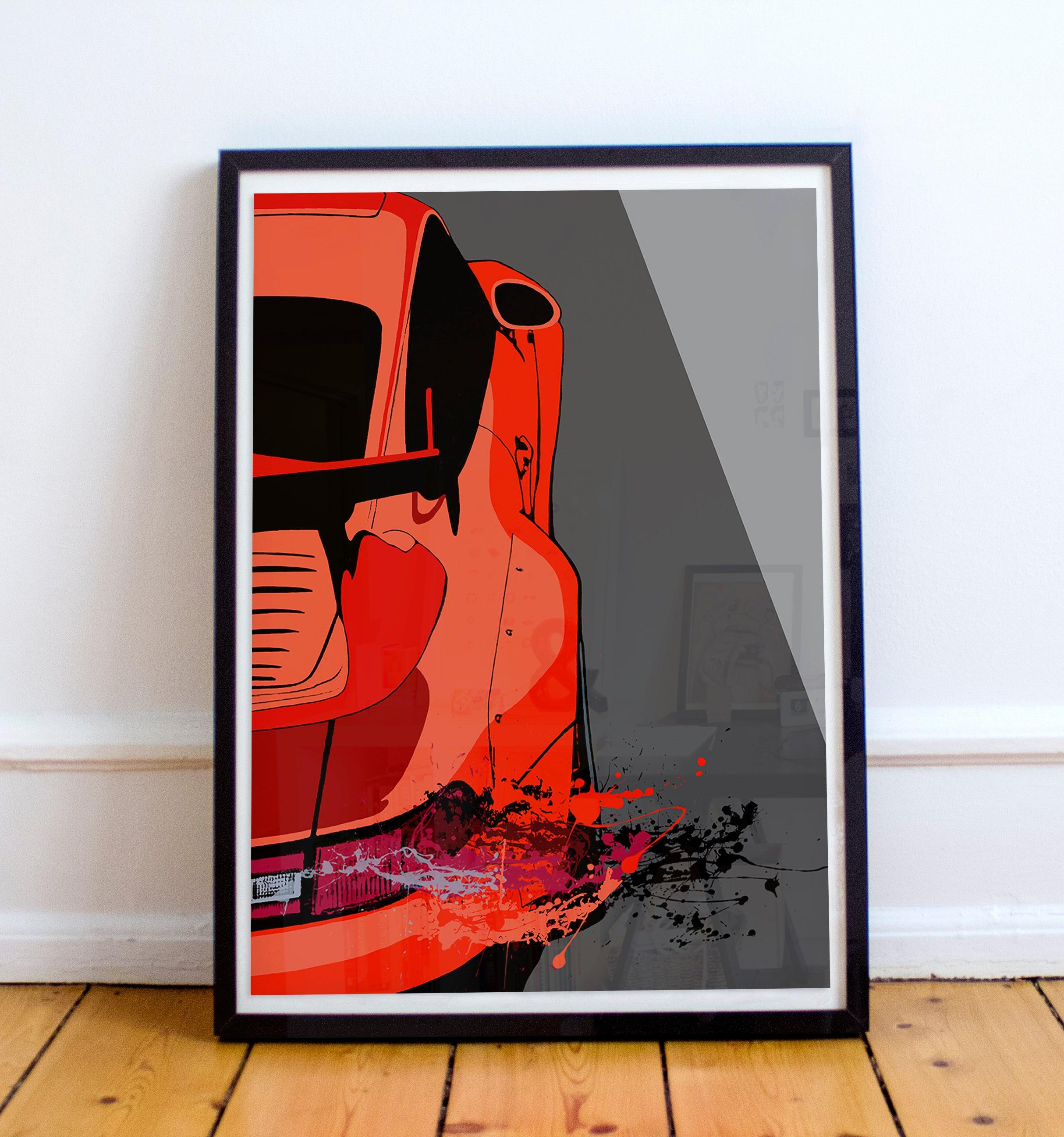 Porsche 911 993 GT2 RS Print - Fueled.art