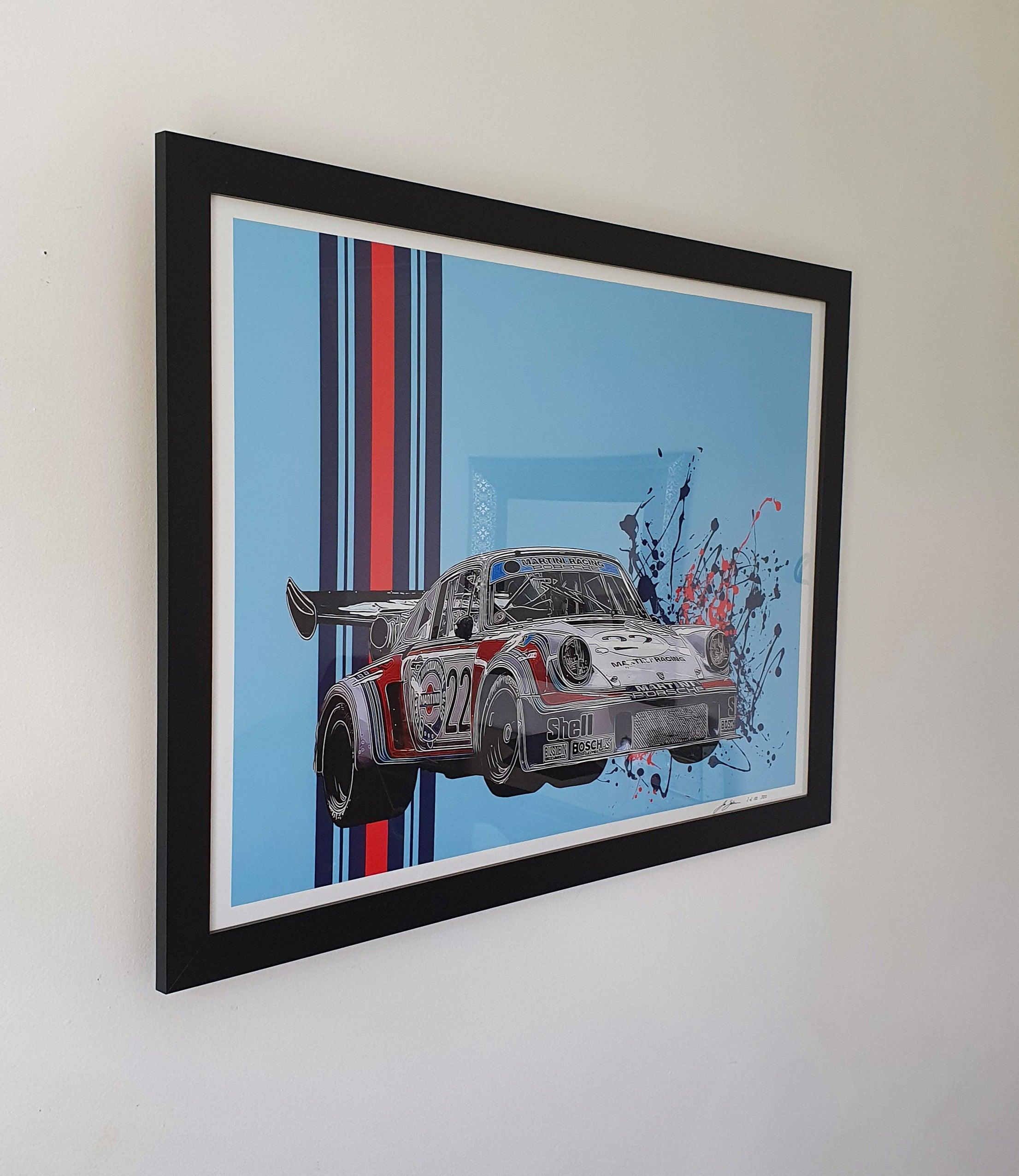 Porsche 911 Martini Racing Print - Fueled.art