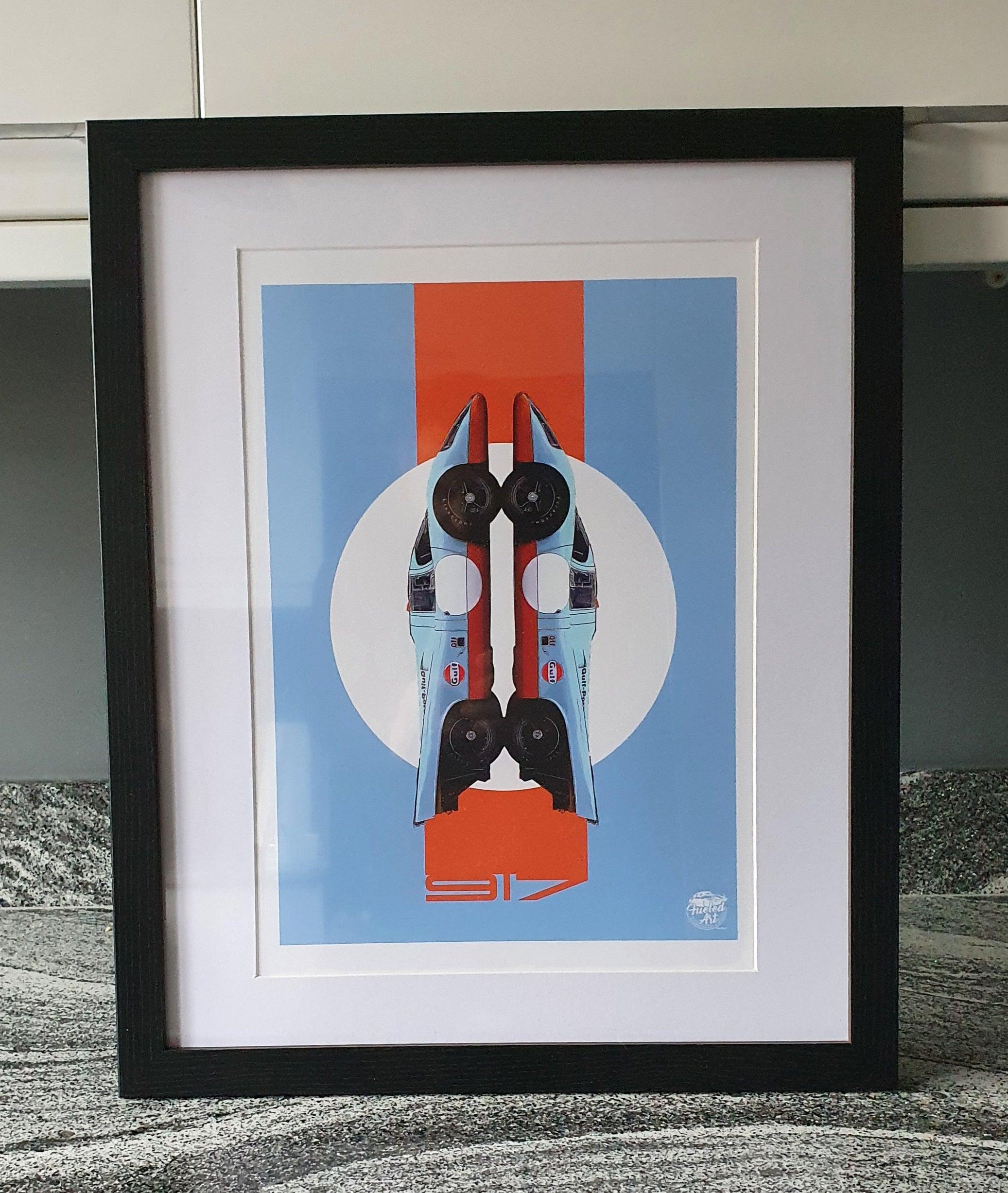 Porsche 917 Gulf Racing Print - Fueled.art